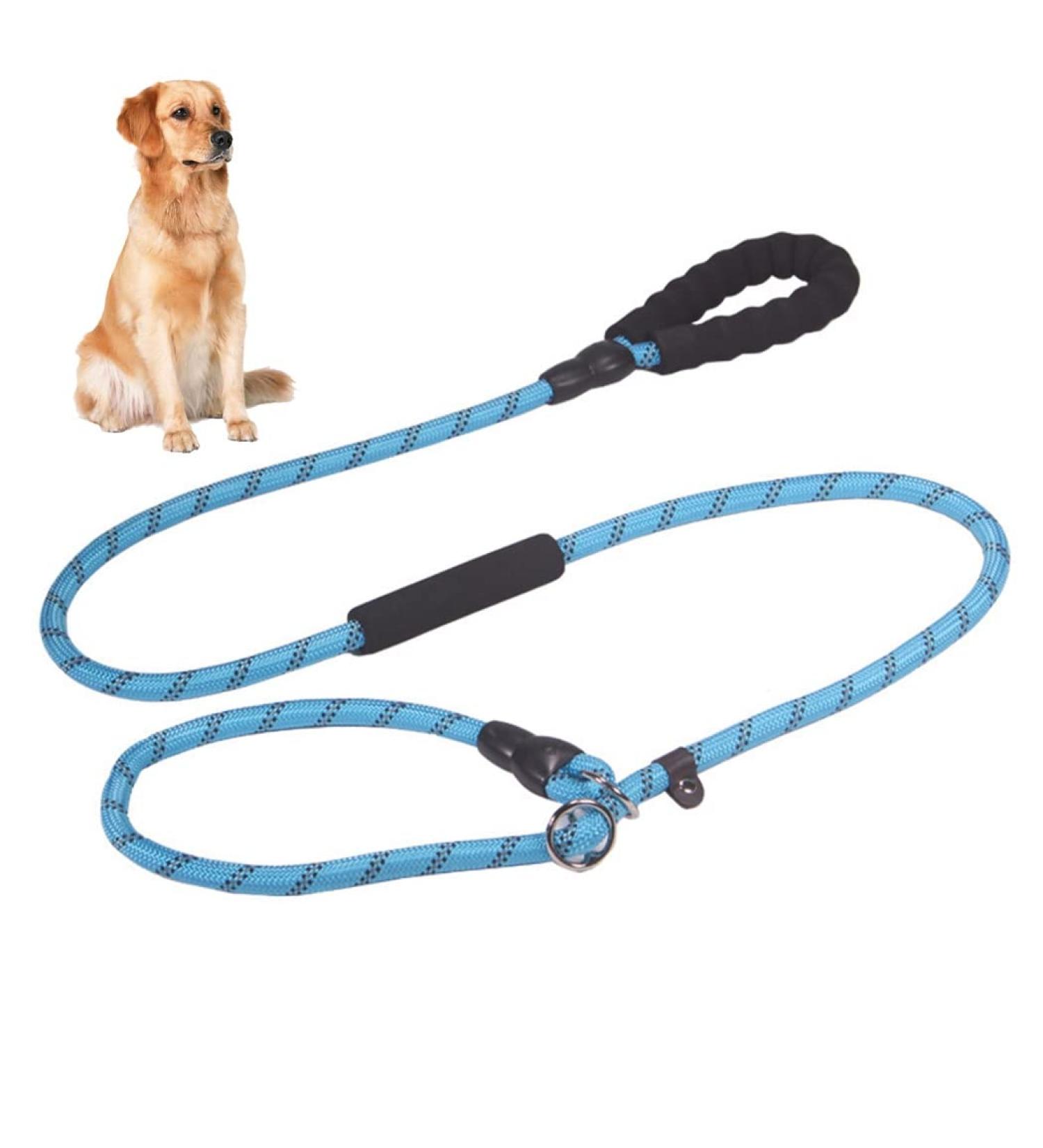 yeesport Dog Leash Nylon 5.9ft - Heavy Duty Nonslip Outside Outdoor Running Jogging Padded Handle Puppy Training Leash Blue M - Buy Online on SooperMarket.com