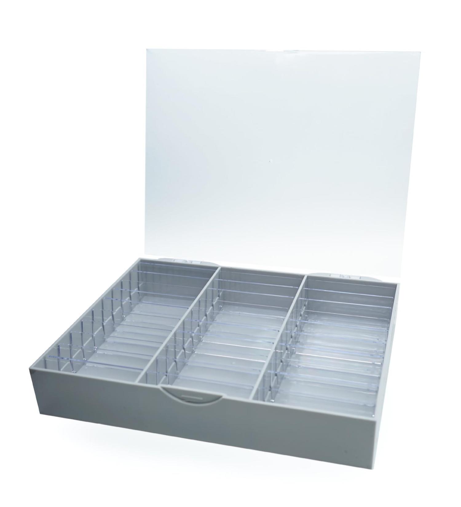 Portable Acrylic Case For Prevent Dust And Dirt Maintain The Cleanliness Suitable For Salons And Personal Use Adjustable Storage Solution Light Grey - Buy Online on SooperMarket.com