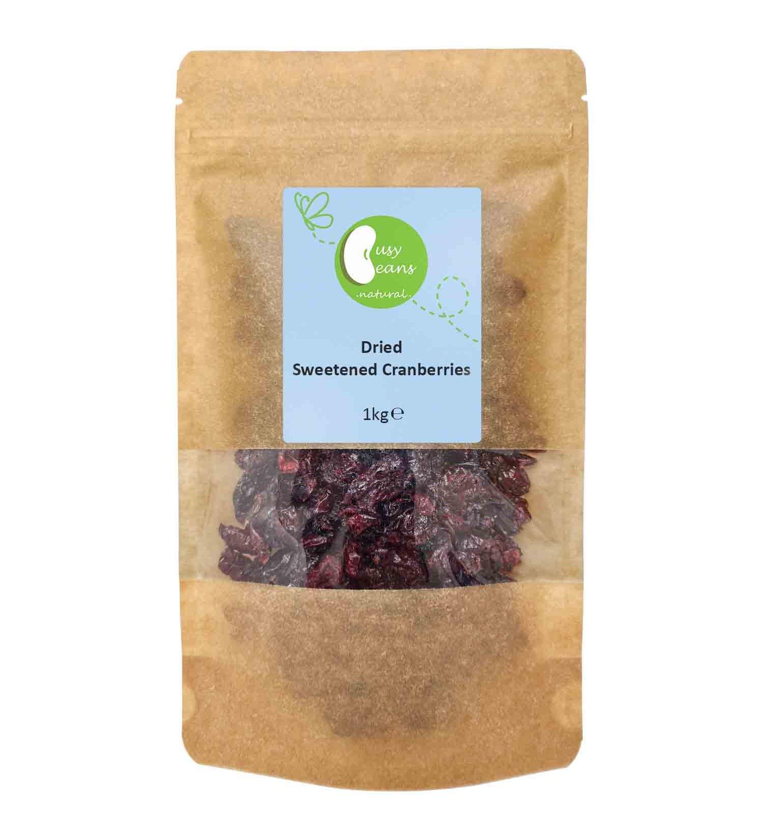 Sweetened Dried Cranberries by Busy Beans (1kg)