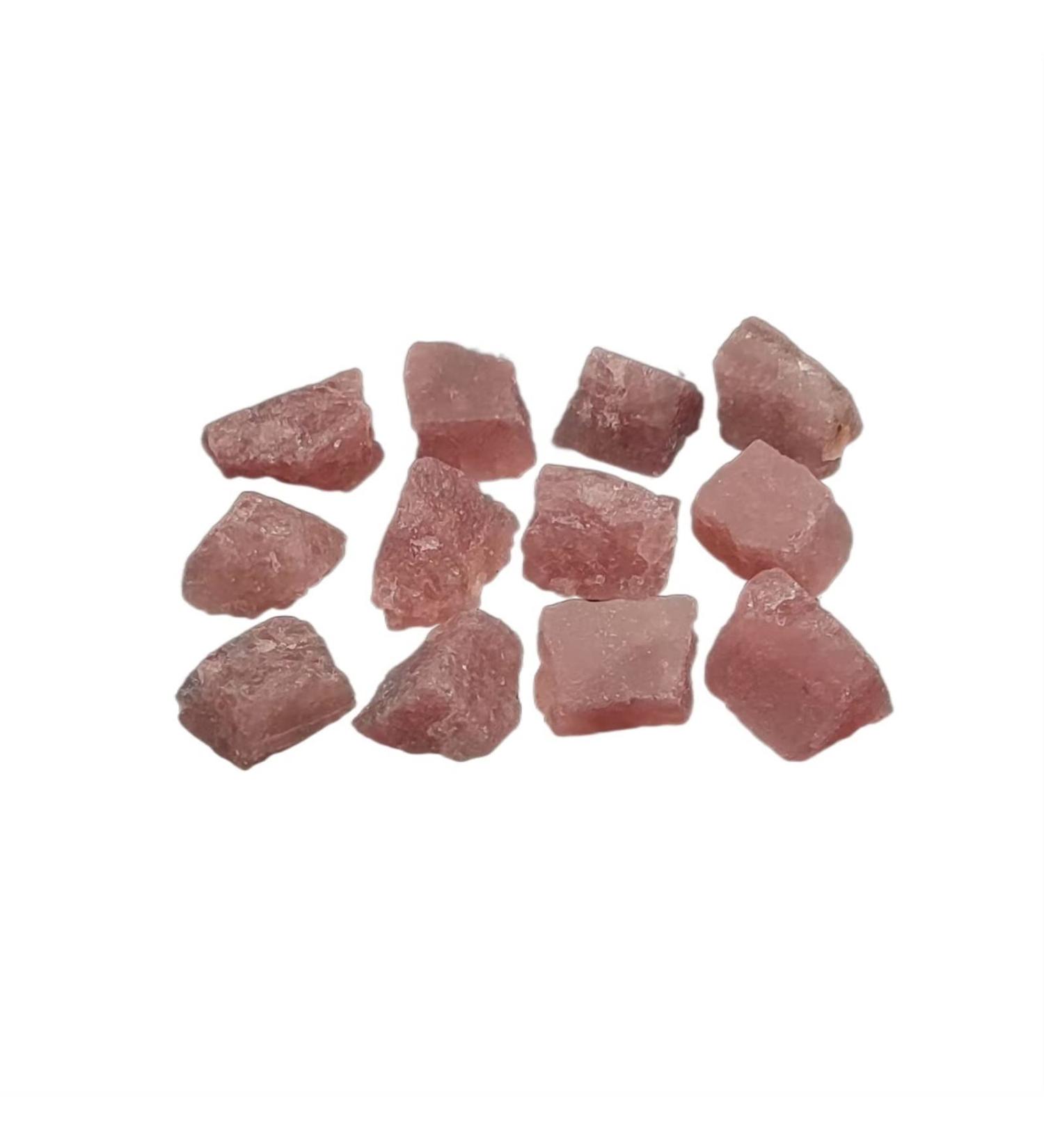 ALKOY Natural Crystal Rough 1pc Natural Red Strawberry Quartz Raw Stone Rough Crystal Gemstone Specimen Home Decoration FZUGEDRLI - Buy Online on SooperMarket.com