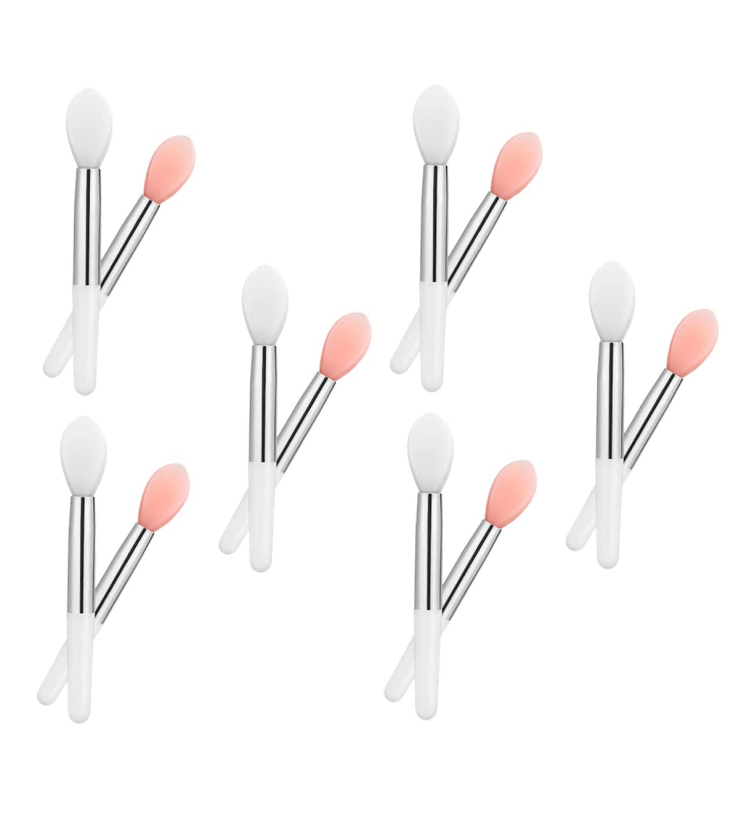 24pcs Translucent Lip Balm & Makeup Brush Set - Silicone Lip Applicator Wands for Lip Gloss Tint & Mask - Portable Beauty Tools for Flawless Lips - Buy Online on SooperMarket.com