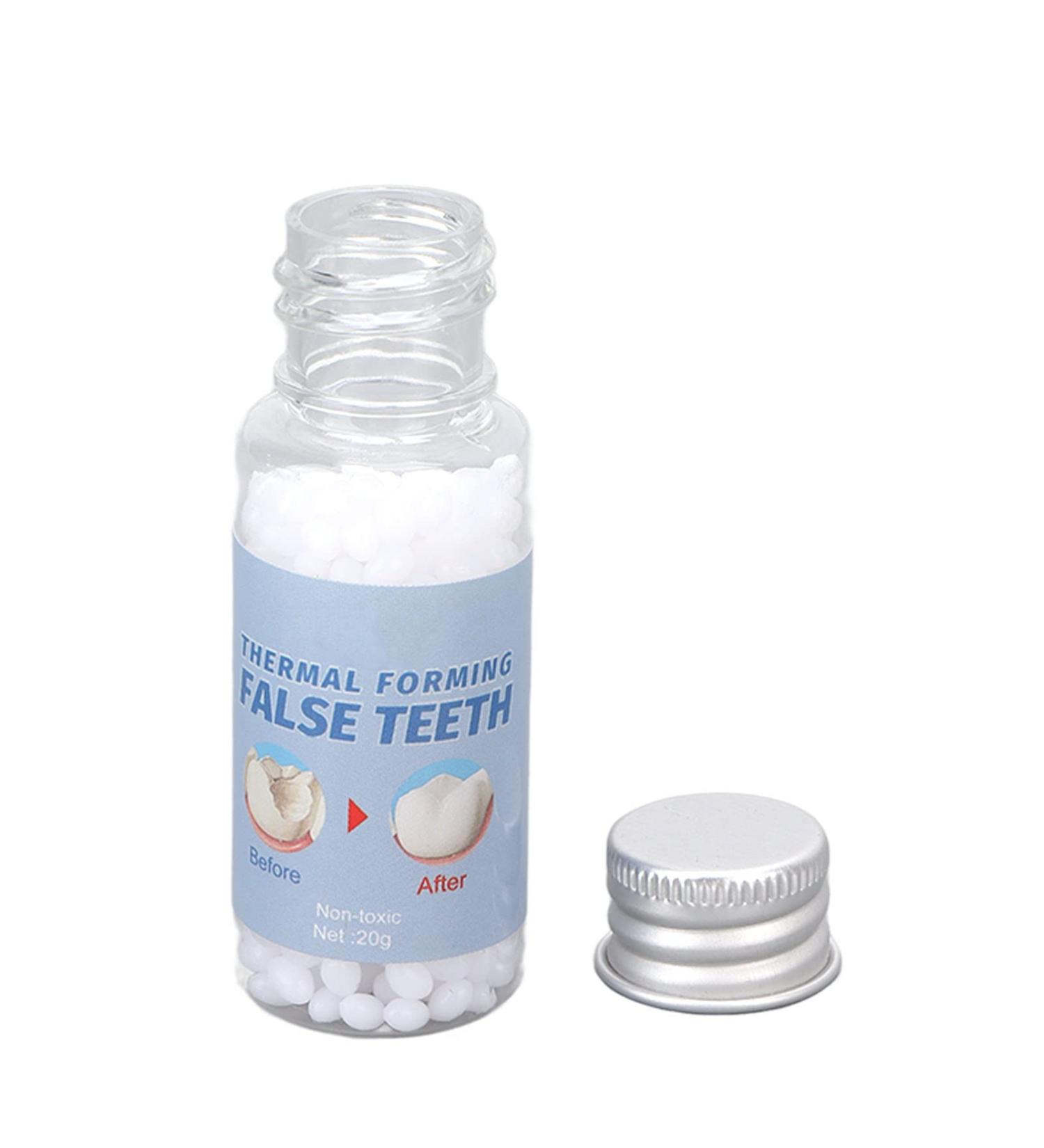 Temporary Tooth Repair Kit - 20g Thermal Filling Beads for Quick Fix of Broken Teeth | International Shipping - Buy Online on SooperMarket.com