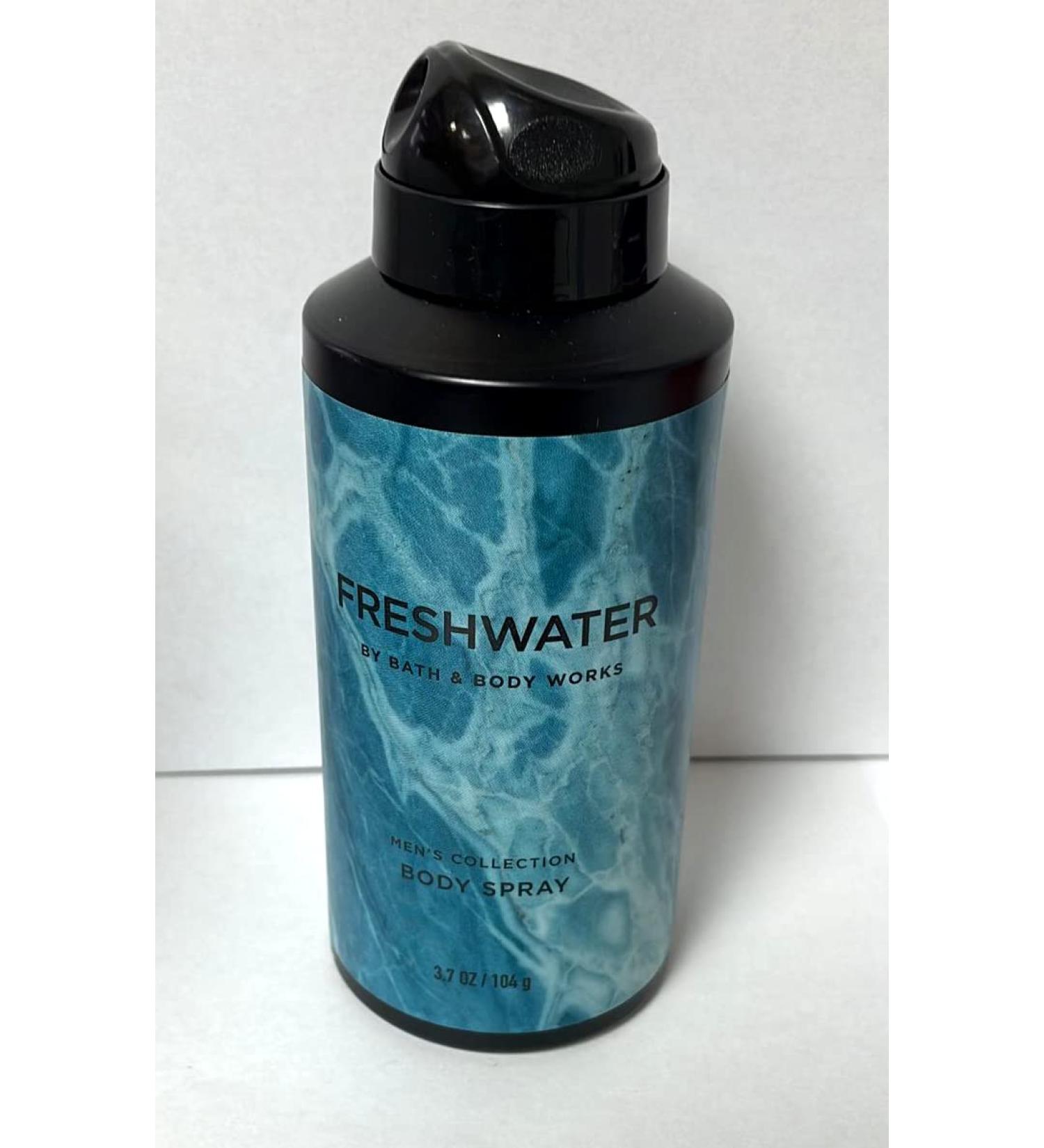 Bath and Body Works Men's Collection FRESHWATER Deodorizing Body Spray 3.7oz - Buy Online on SooperMarket.com