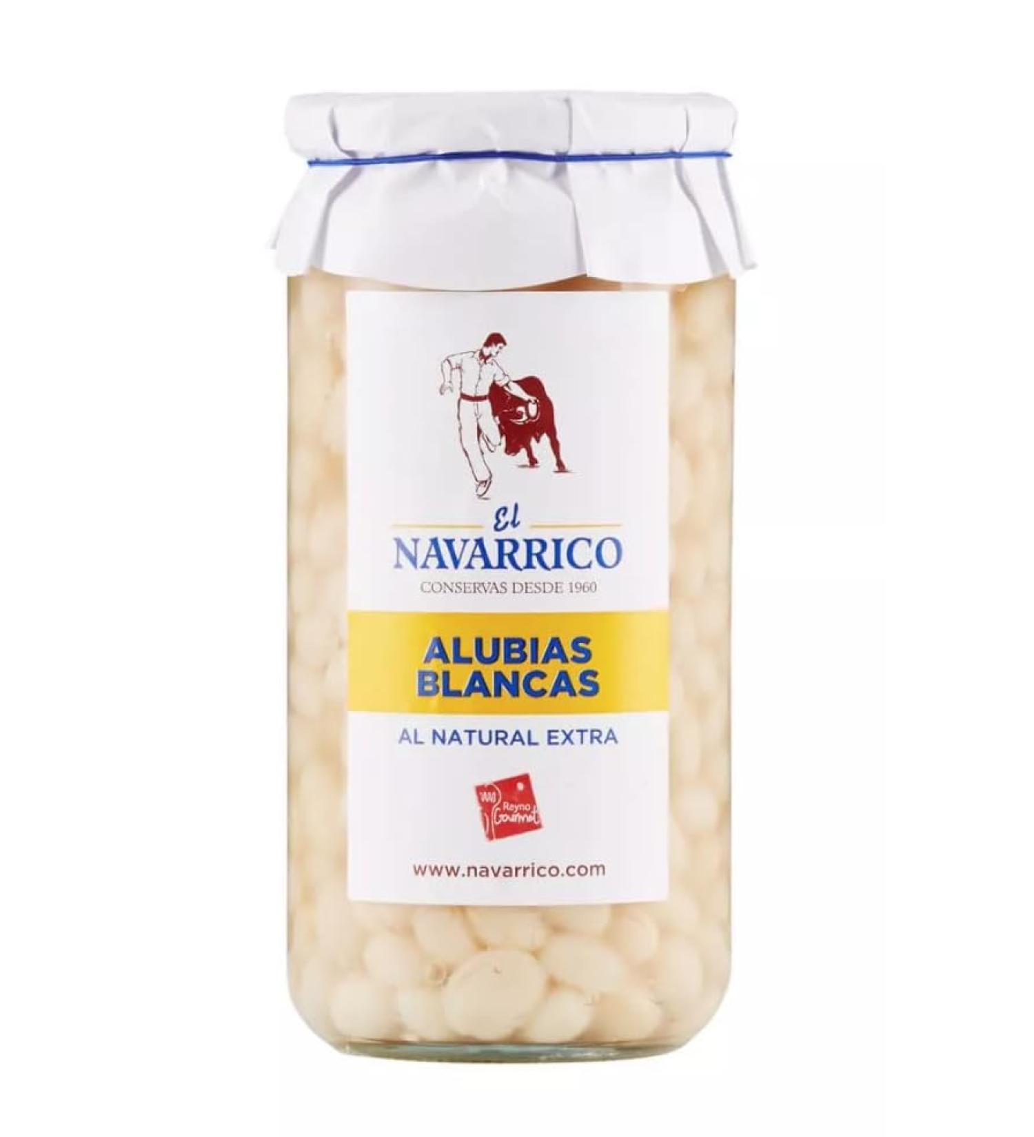 Navarrico haricot beans jar (Alubias blancas) 720g - Pack of 3