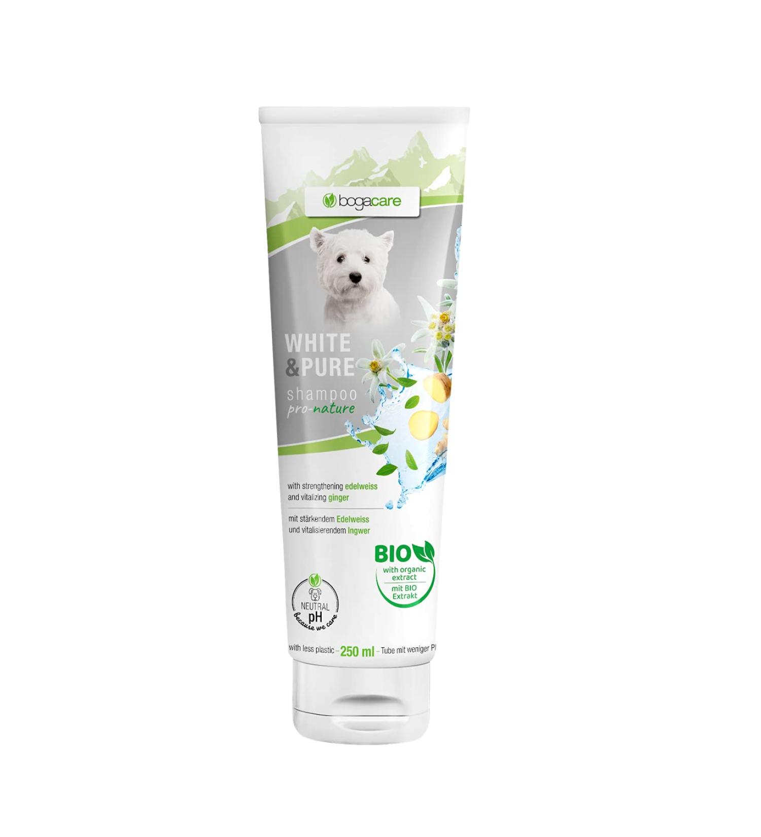 Bogacare White & Pure Dog Shampoo 250ml - Best for Clean & Healthy Coat | International Shipping - Buy Online on SooperMarket.com