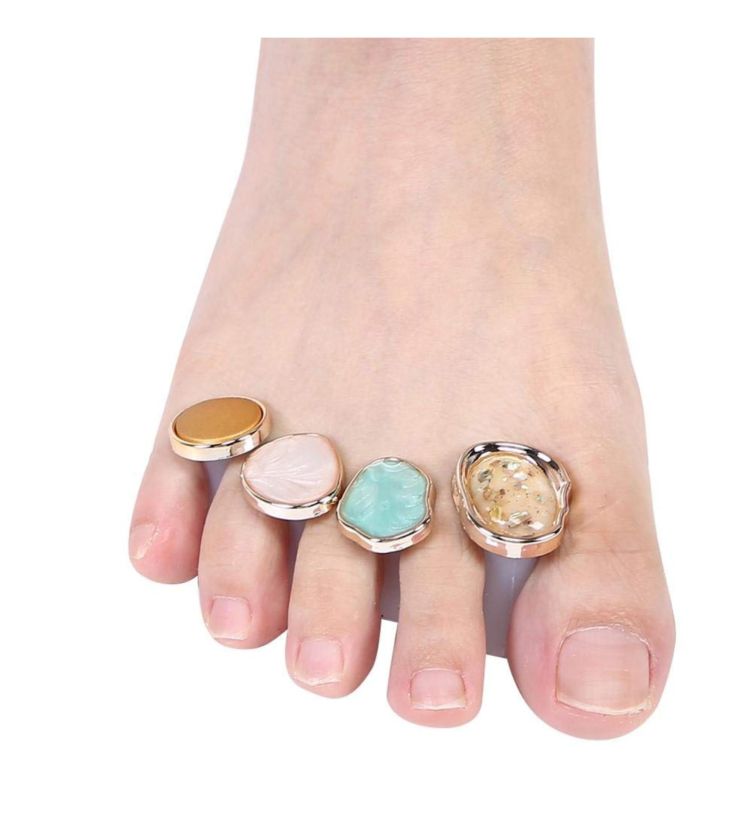 Toe Separators 8 Pcs Reusable Silicone Toe Spacers Nail Art Toe Separation Tool Pedicure Care(MY-02) - Buy Online on SooperMarket.com