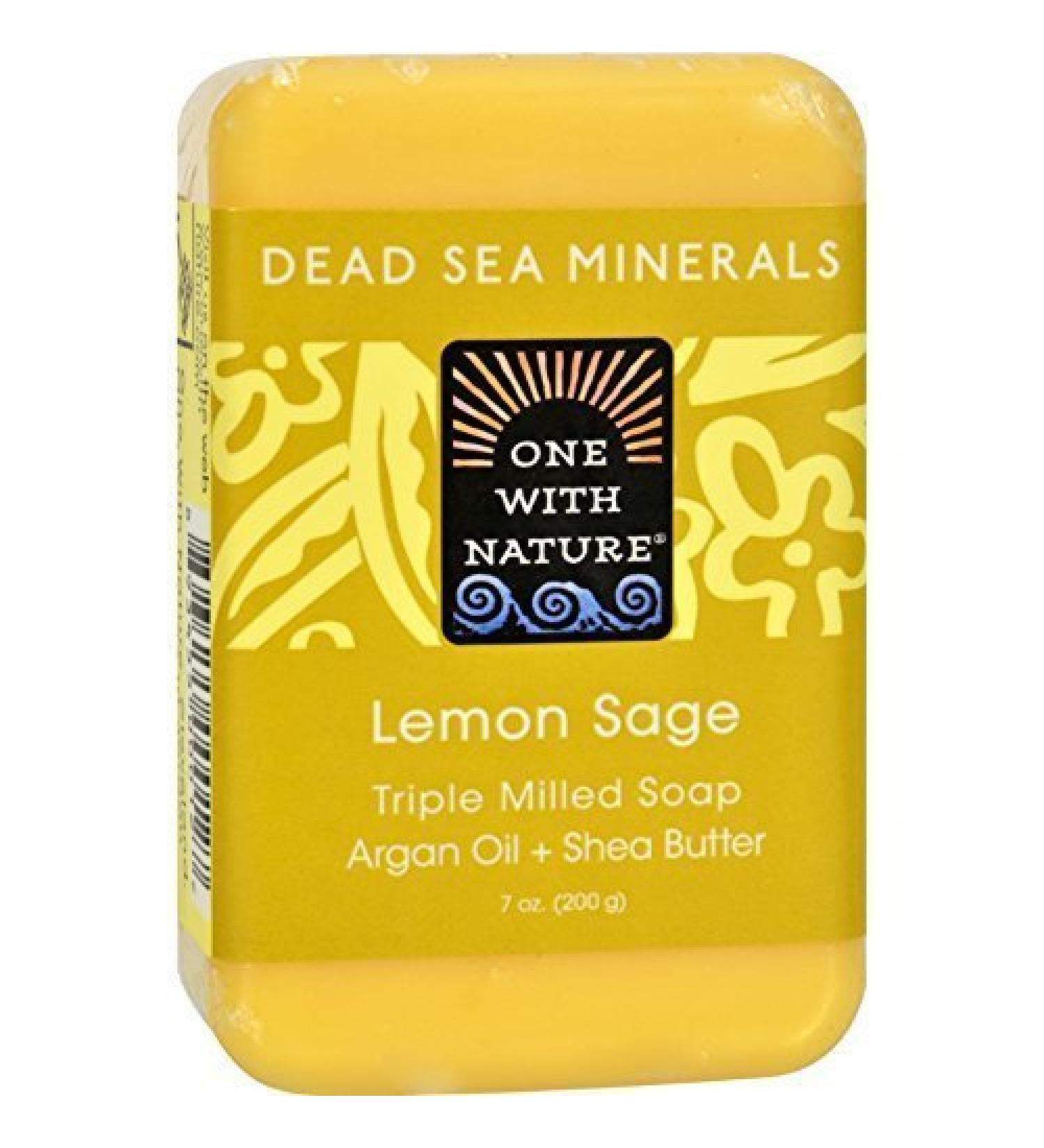 One With Nature Soap Bar Lemon Sage