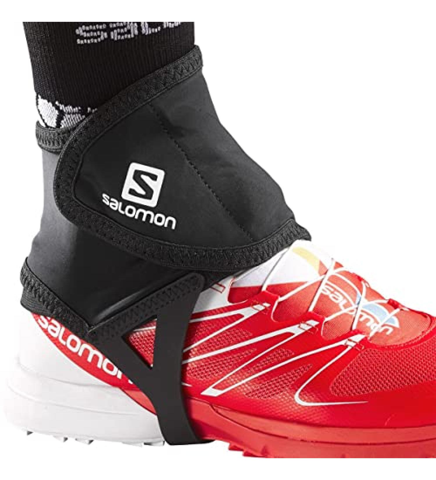 Salomon Trail Gaiters Low 9.5-12 Black - Durable Outdoor Gaiters for Hiking & Trail Running - Buy Online on SooperMarket.com