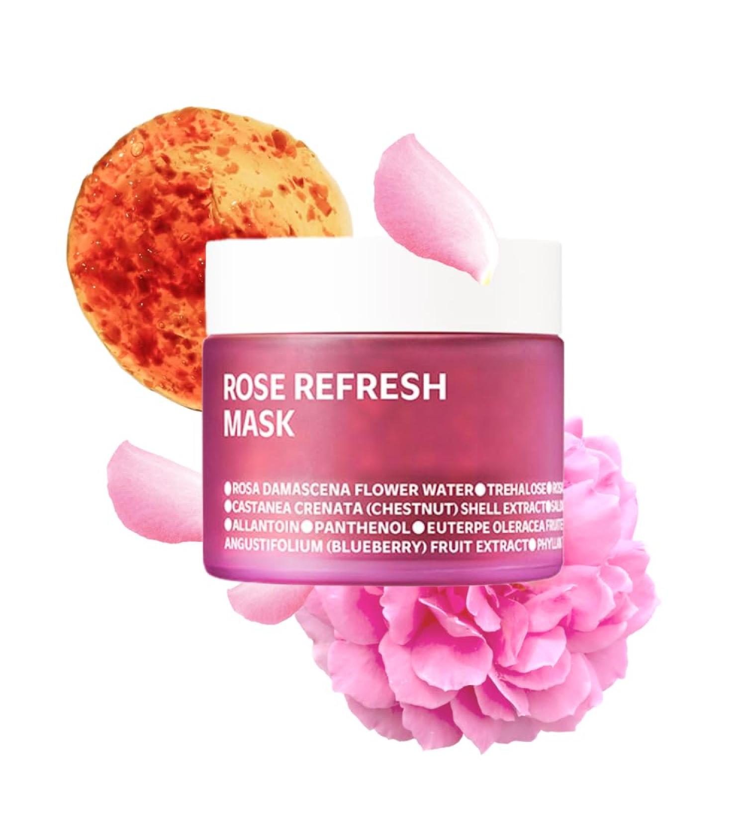 isoi Bulgarian Rose Refresh Mask 80g | Hydrating Korean Skin Care with 70% Rose Water | Deep Hydration & Soothing Treatment for Radiant Skin - Buy Online on SooperMarket.com