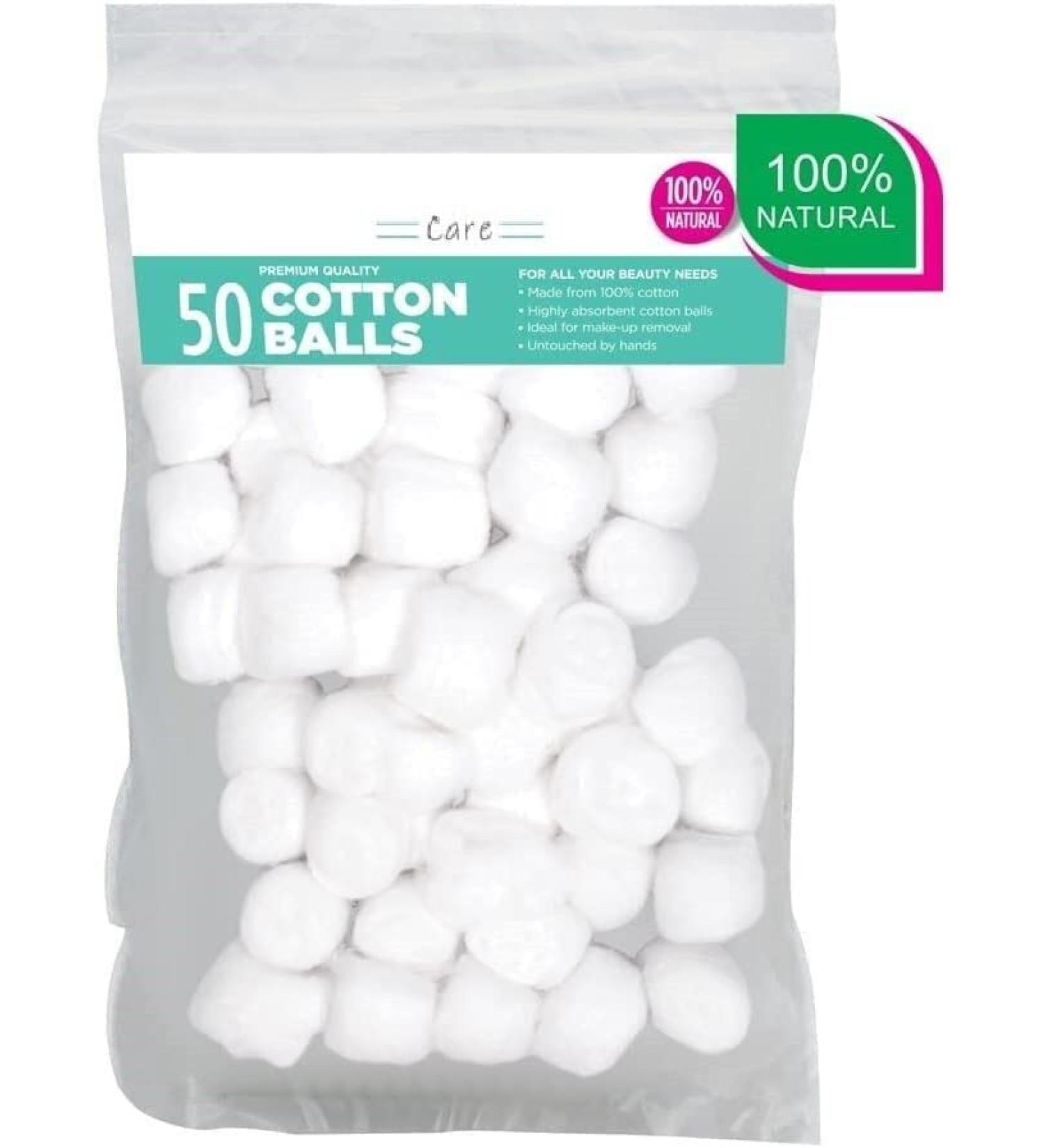 Buy Sainio Cotton Balls - Eye Face Makeup & Nail Paint Remover (Pack of 50) | International Shipping Available - Buy Online on SooperMarket.com