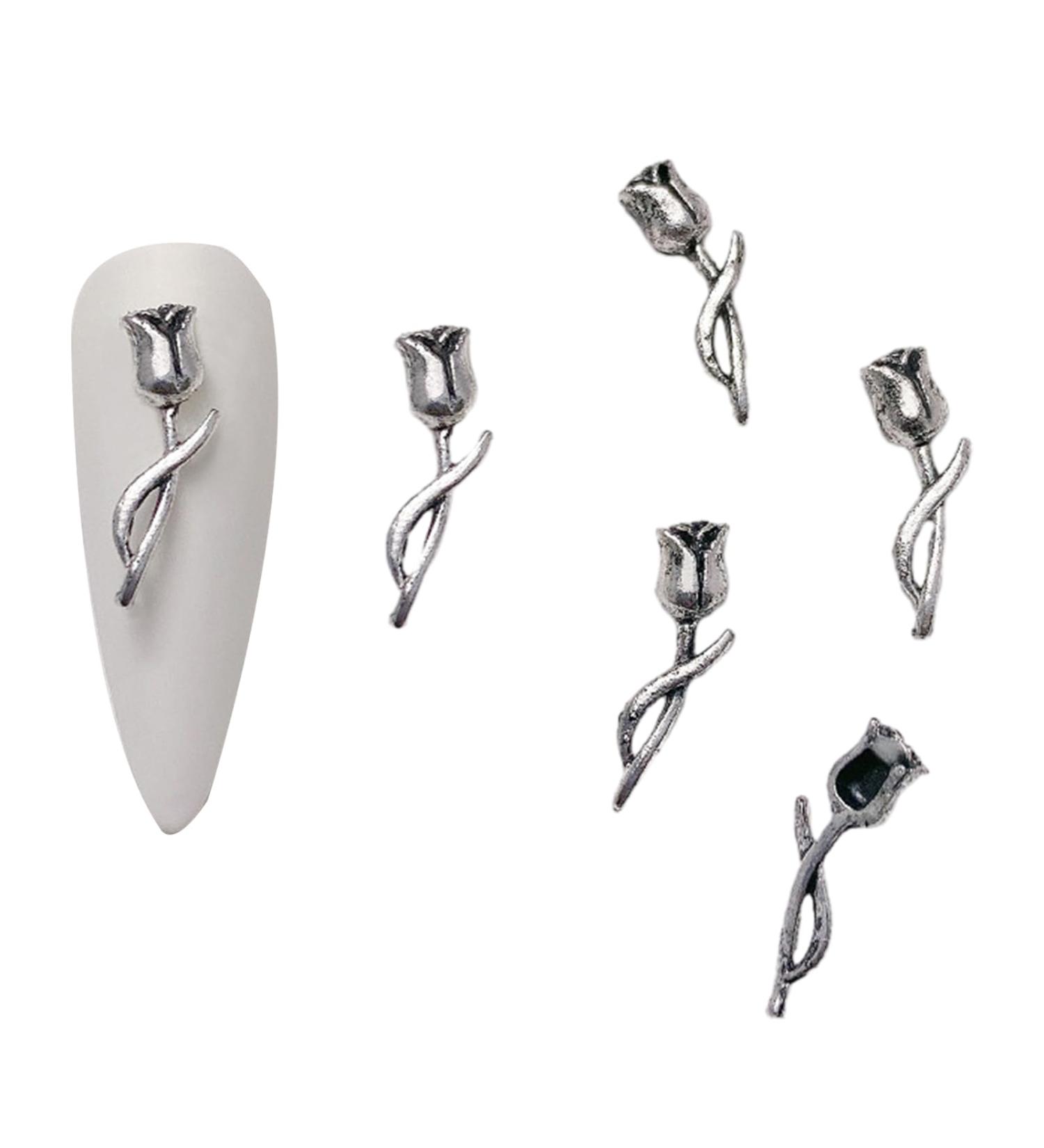 Nail Art Decoration Tips Ornament Metal Alloy Nail Art Decals Pendant Manicure Accessories Eye Catching For Girls Nail Art Accessories Decoration Decals Craft Supplies Jewelry For Girls Crystal B - Buy Online on SooperMarket.com