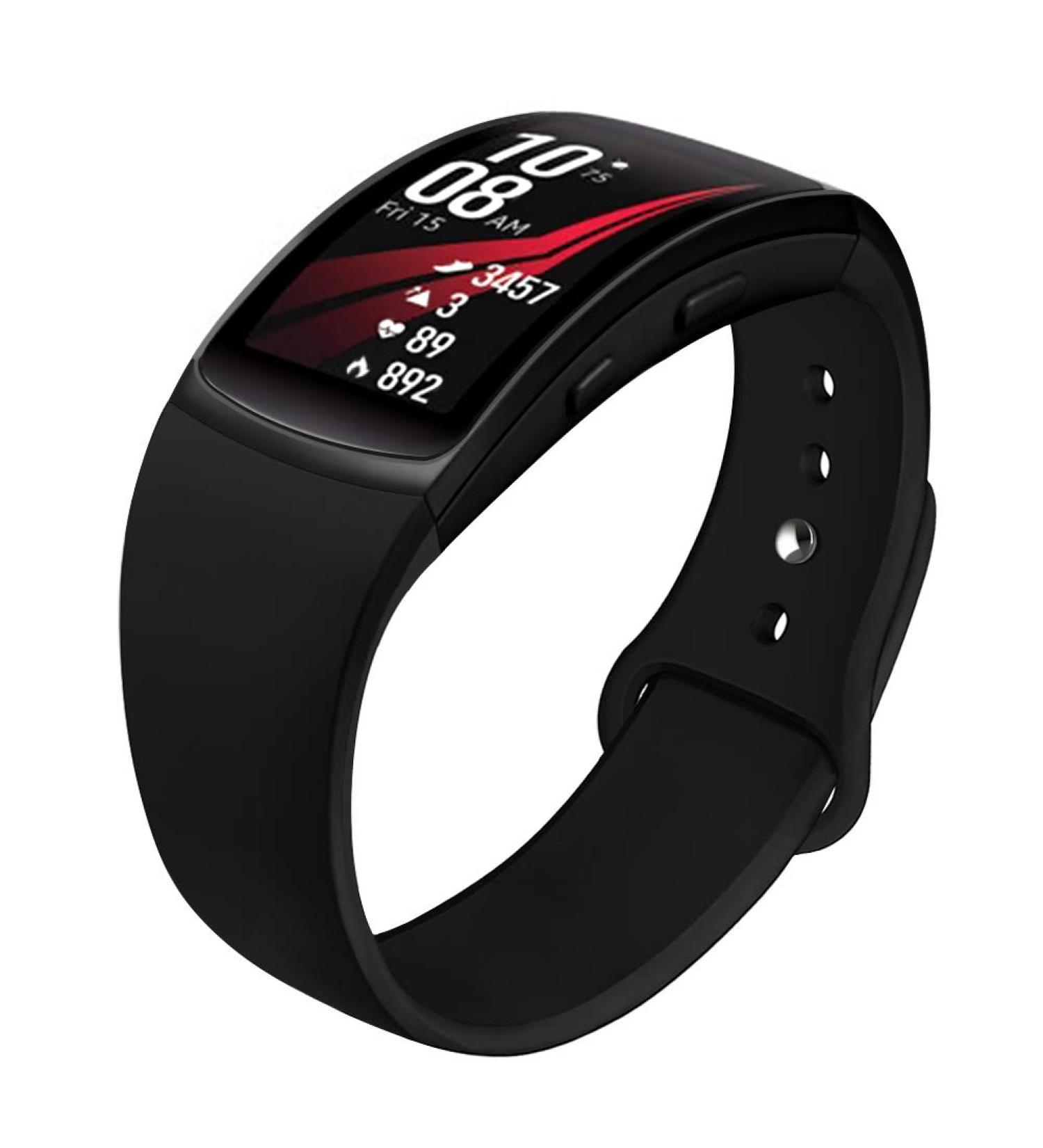 NAHAI Soft Silicone Replacement Band for Samsung Gear Fit 2/Pro - Large Black (6.8''-8.7'') - Buy Online on SooperMarket.com