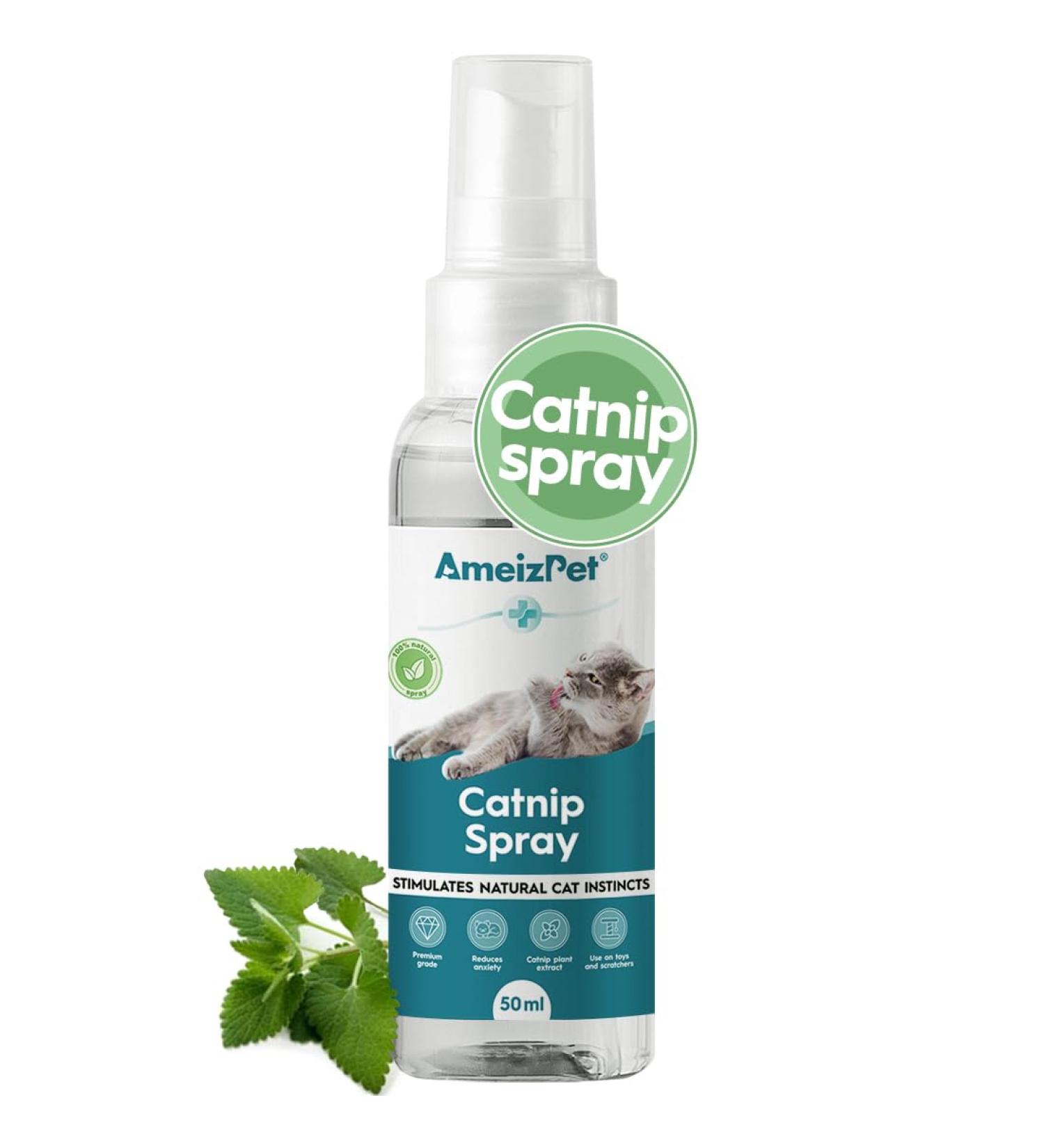 AmeizPet Catnip Spray for Cats - 50 ml Behavior & Scratching Mist - Buy Online on SooperMarket.com