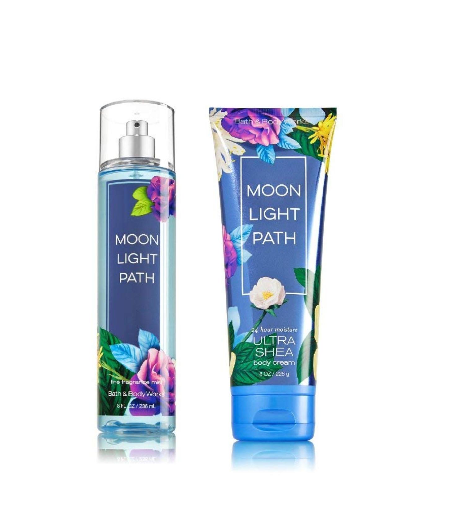 Bath & Body Works Moonlight Path Gift Set - Fine Fragrance Mist & Ultra Shea Body Cream - Buy Online on SooperMarket.com