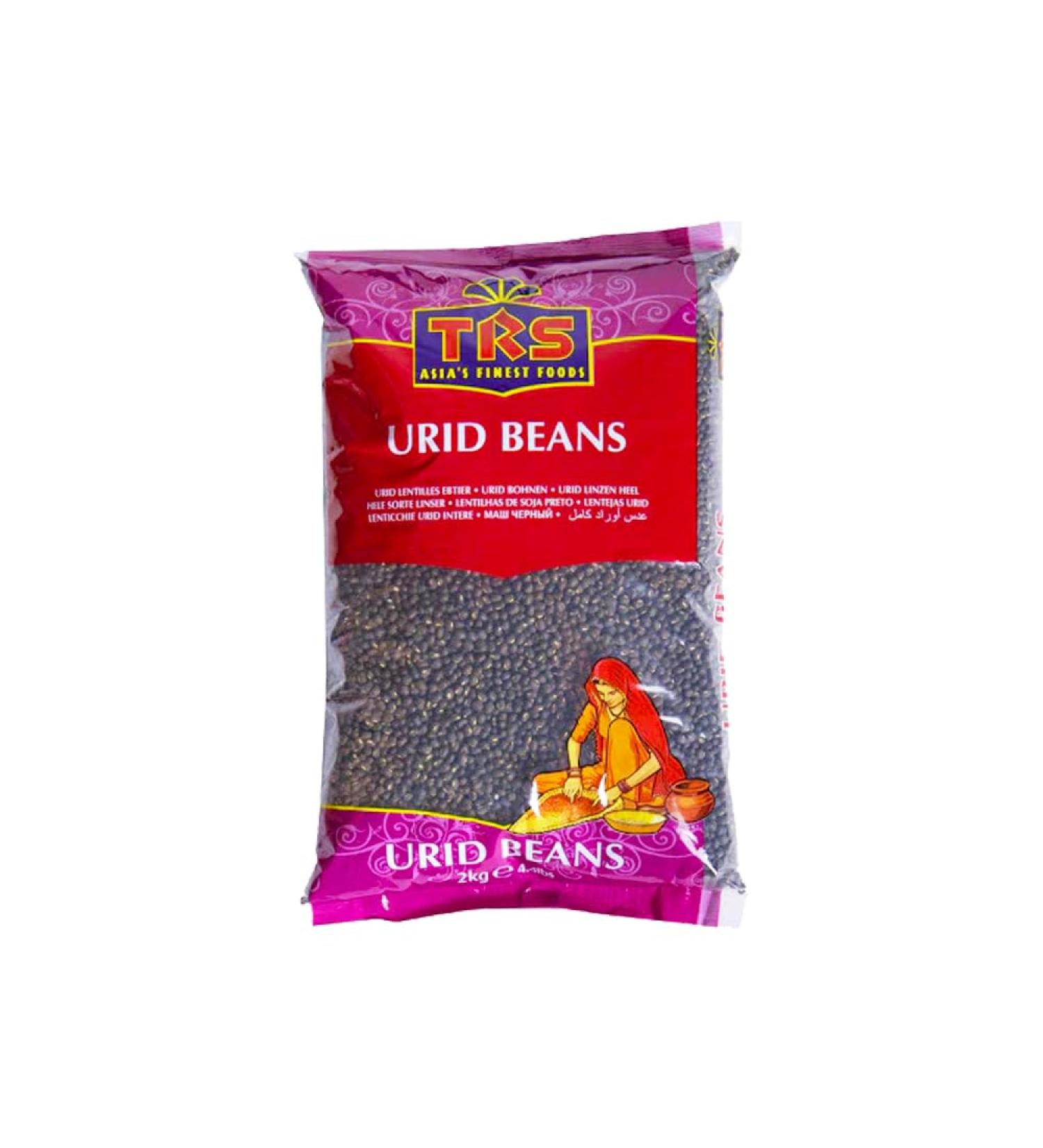 TRS Urid Whole | 2KG | Urid dal Whole | Urad dal | High Fibre | High Protein | Natural | Gluten Friendly | | Indian Origin - Buy Online on SooperMarket.com