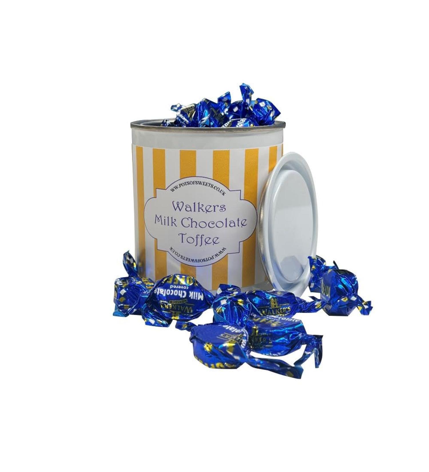 Personalized Customise With Your Own Message 250g Paint Pot Tin Milk Chocolate Toffees - Buy Online on SooperMarket.com