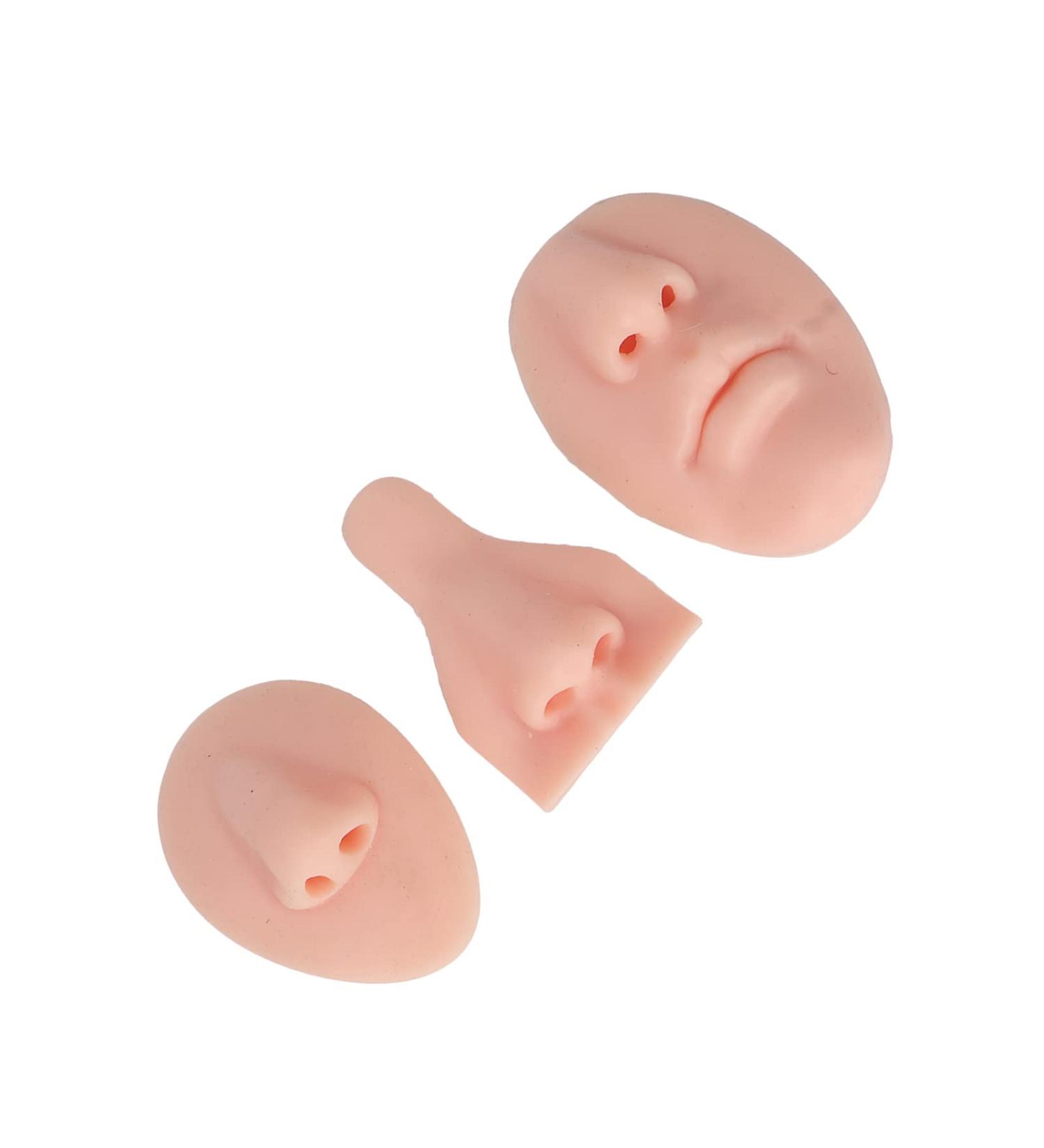 Silicone Nose Model Kit Simulation 3D Soft Exercise Nose Model Nose Seam Teaching Exercises (Light Beige) - Buy Online on SooperMarket.com