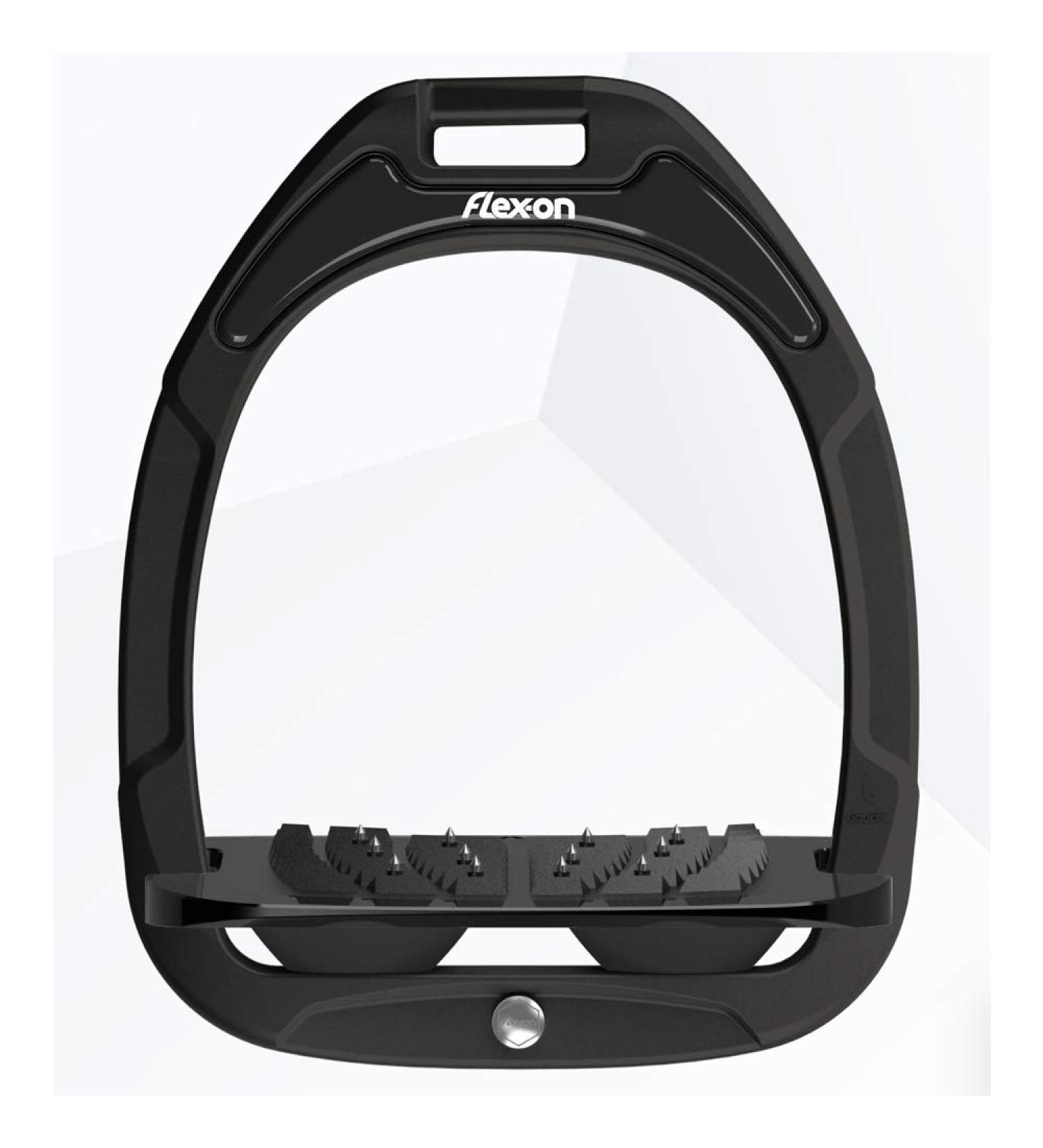 Flex-on Green Composite Stirrup Black/Black/Black Incline Ultra Grip