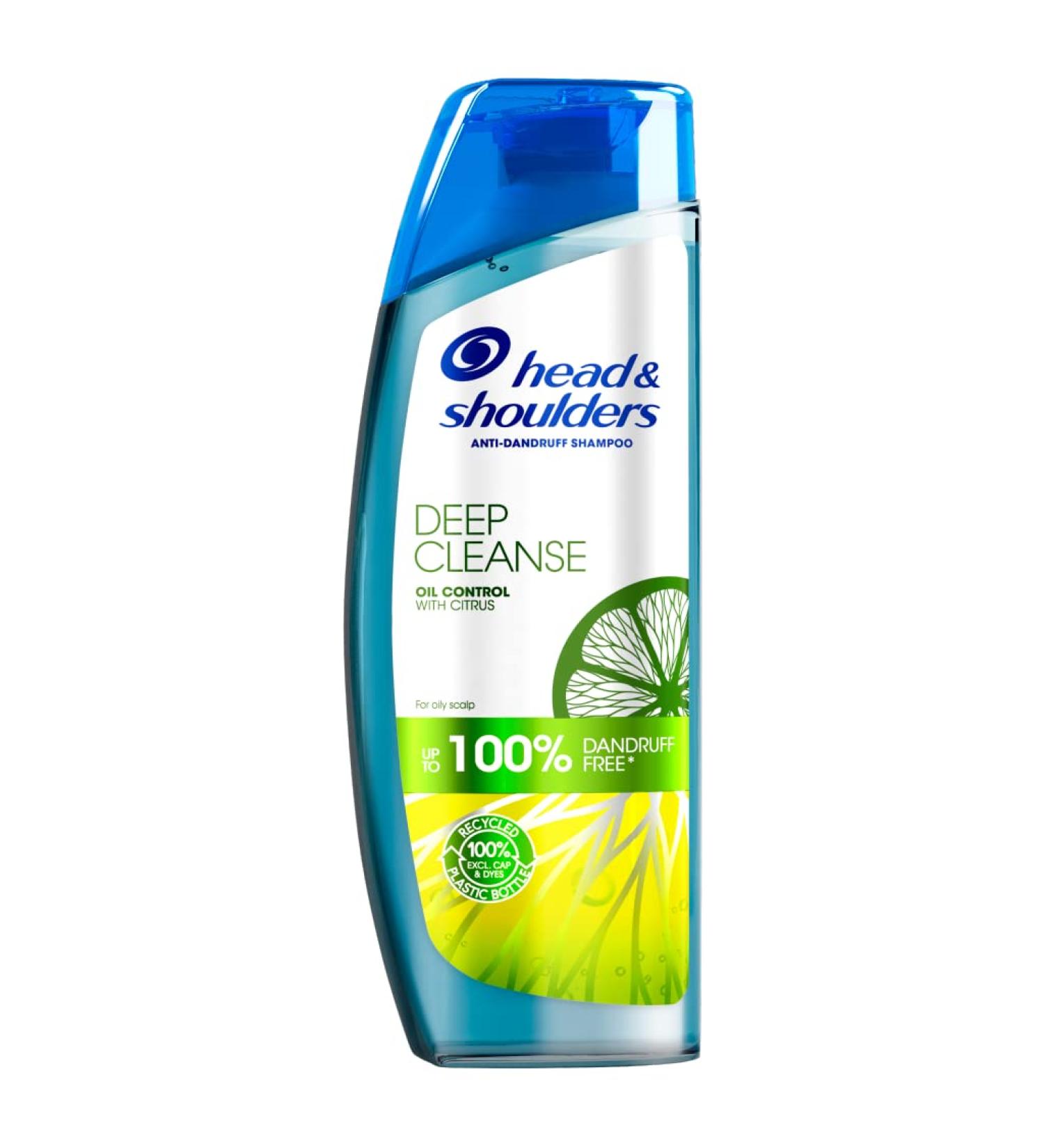 Head & Shoulders Clarifying Shampoo For Greasy Hair Anti-Dandruff Shampoo Removes Build Up On Scalp Deep Cleanse Shampoo For Men & Woman Up To 72h Dandruff Protection 400 ml