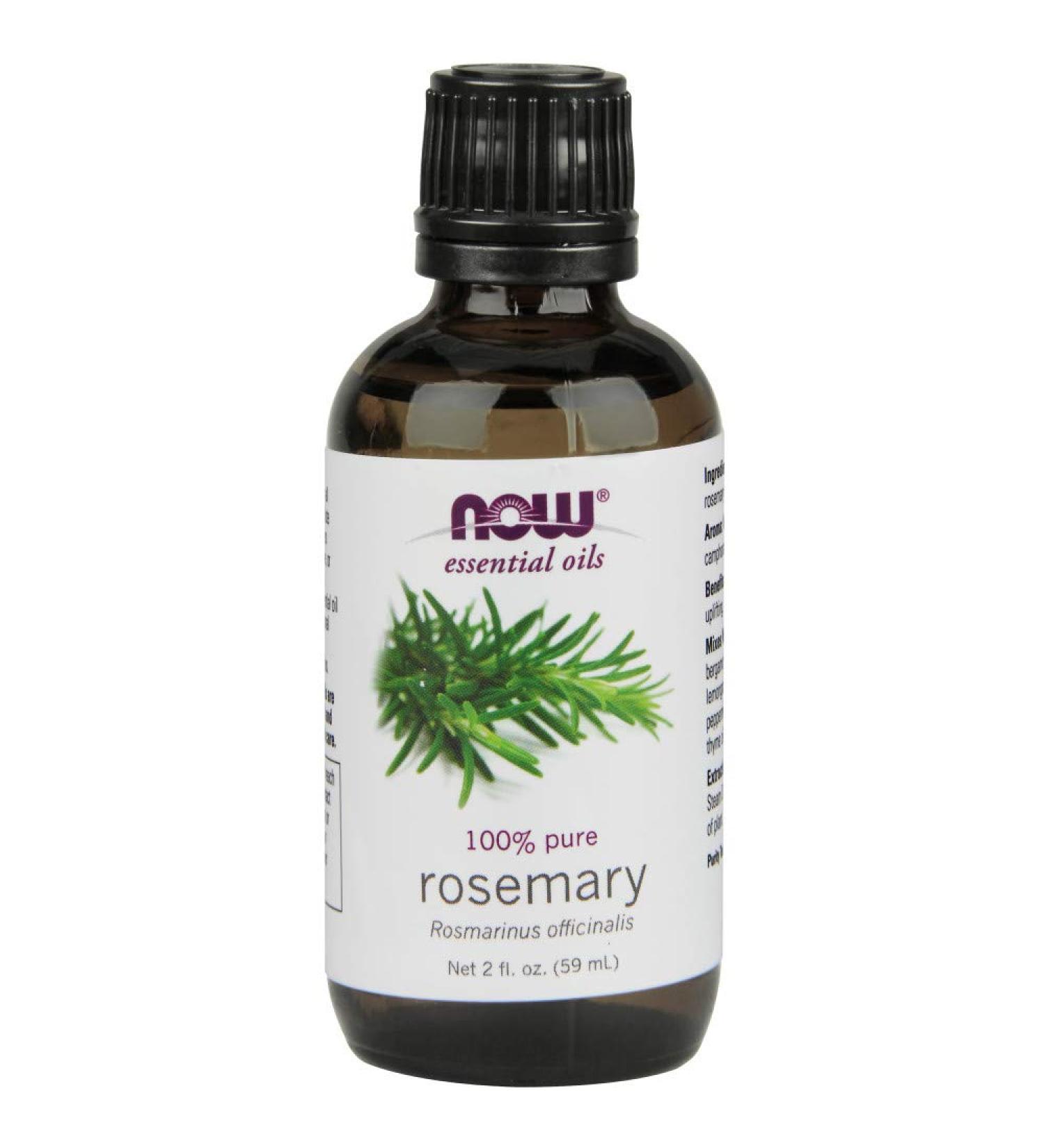 NOW Rosemary Essential Oil 2oz - 100% Pure & Natural Aromatherapy Oil - Buy Online on SooperMarket.com