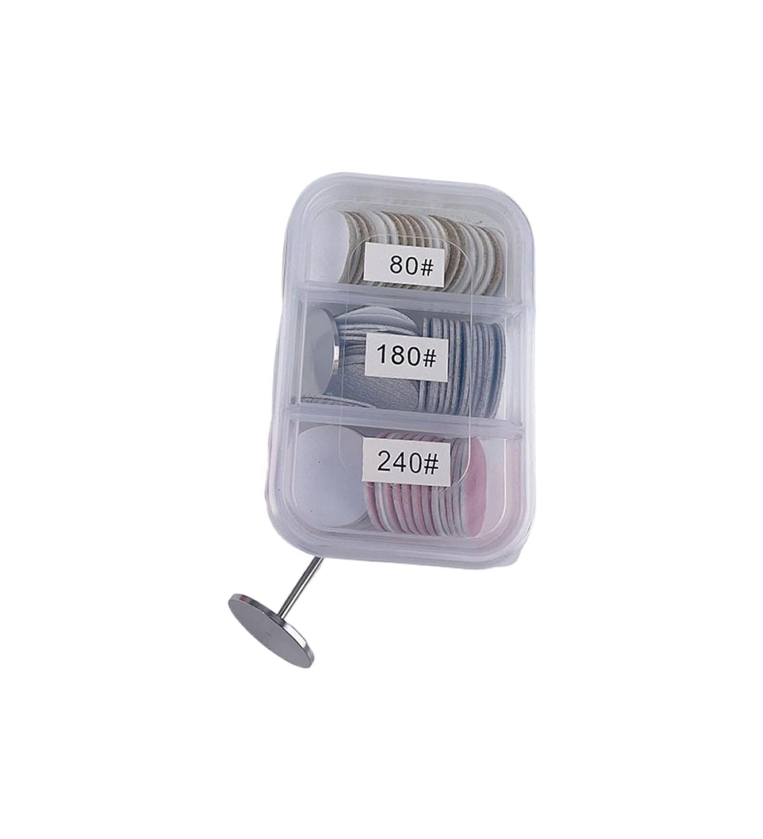 FIOERDTUIE Manicure Pedicure Disc For Shaping Nails Moisture-proof Lid Dustproof And Moisture-proof ABS Nails Accessories And Tools 25mm Style 2 - Buy Online on SooperMarket.com
