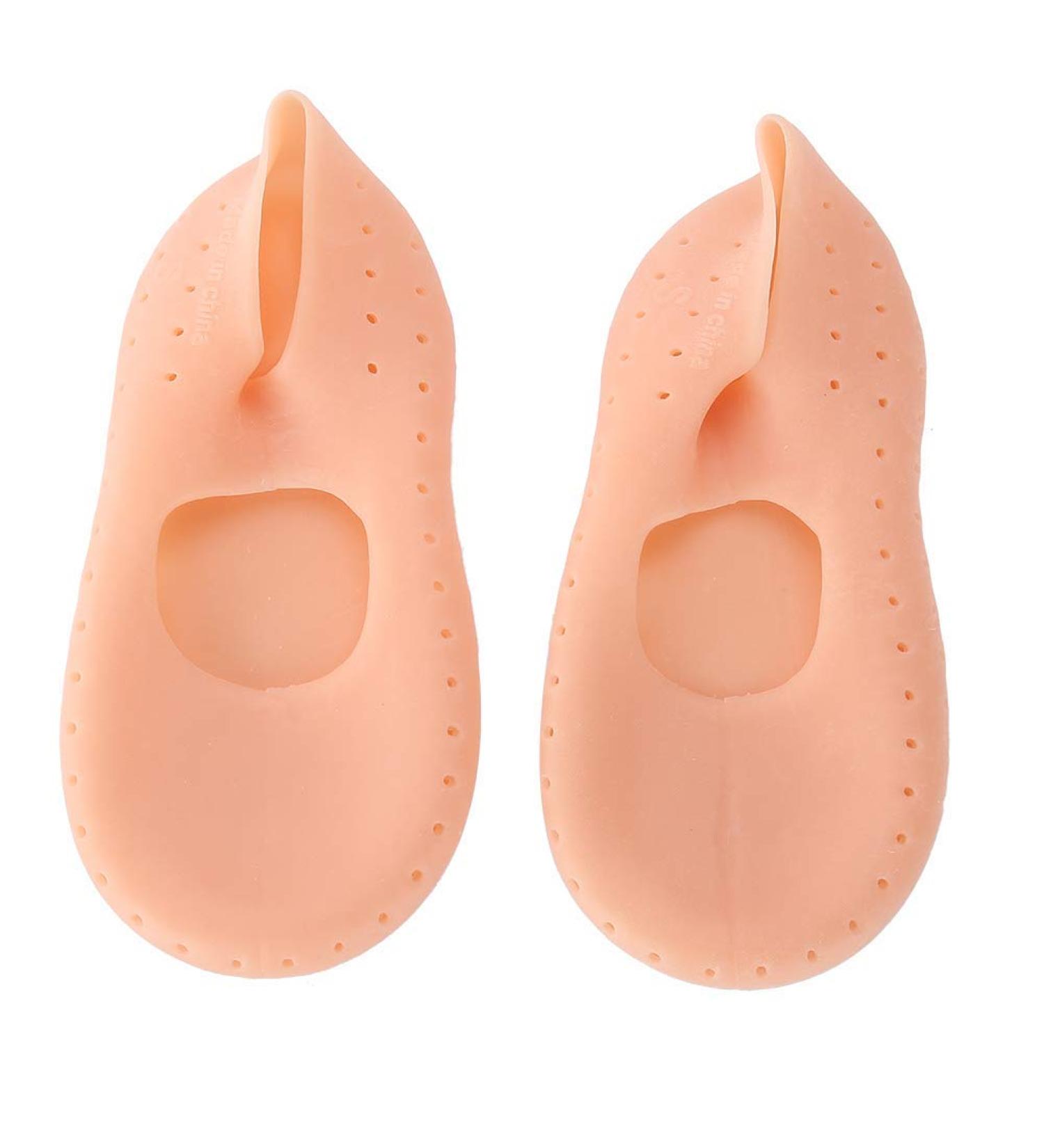 1 pair of silicone socks foot anti -crack foot care tools preventive socks Moisturizing silicone sock to moisten the foot and prevent dry heel (09#)