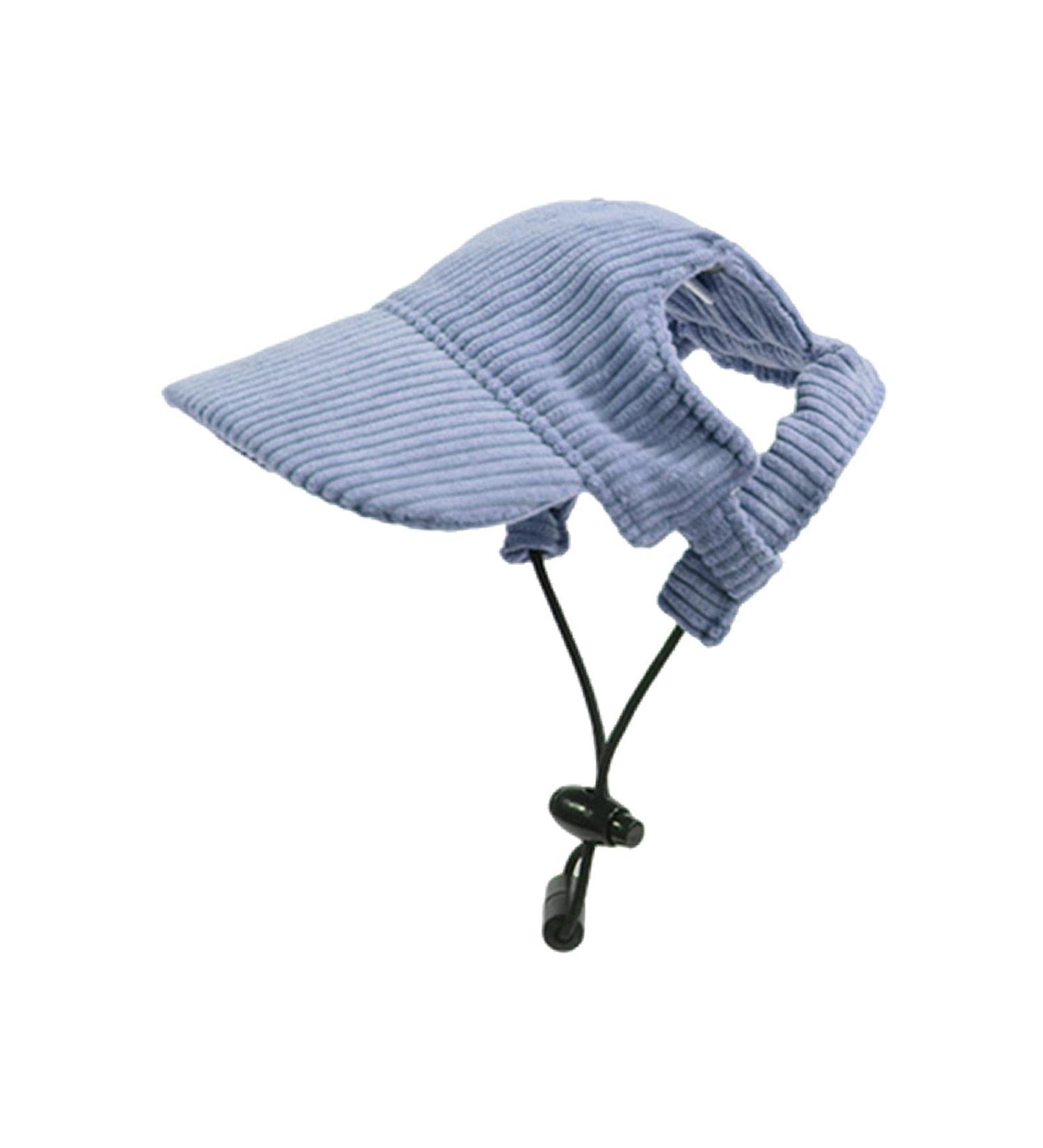 Predolo Pet Sports Hat | Fashionable Dog Solar Hat with Ear Holes | Sun Protection Baseball Cap for Small Dogs - Blue XL - Buy Online on SooperMarket.com