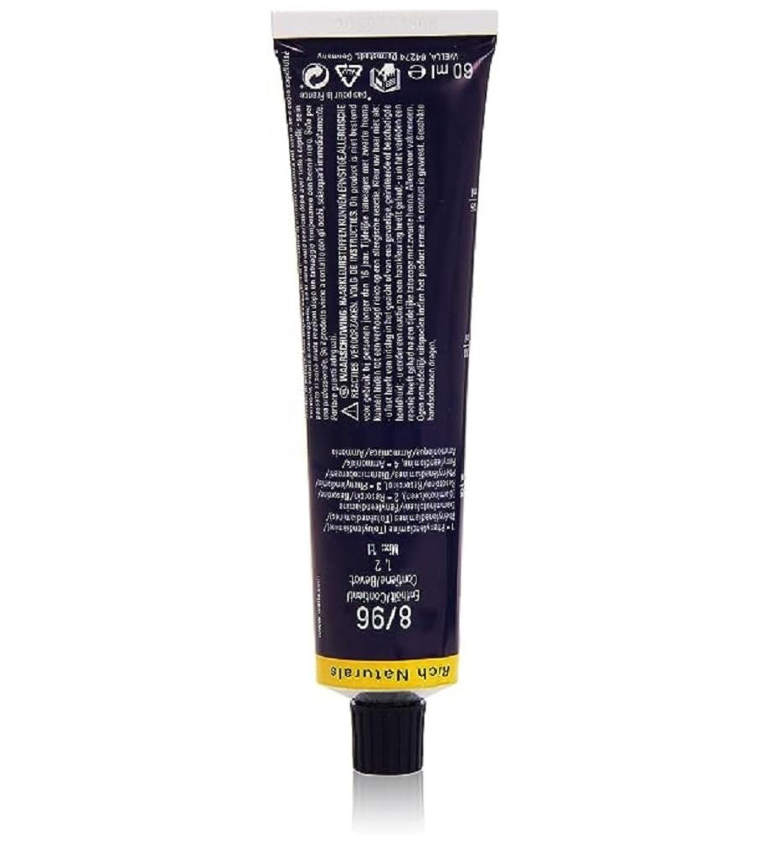 Wella Professionals Koleston 8/96 Light Blonde Cendr Viol - 60 ml | International Shipping Available - Buy Online on SooperMarket.com