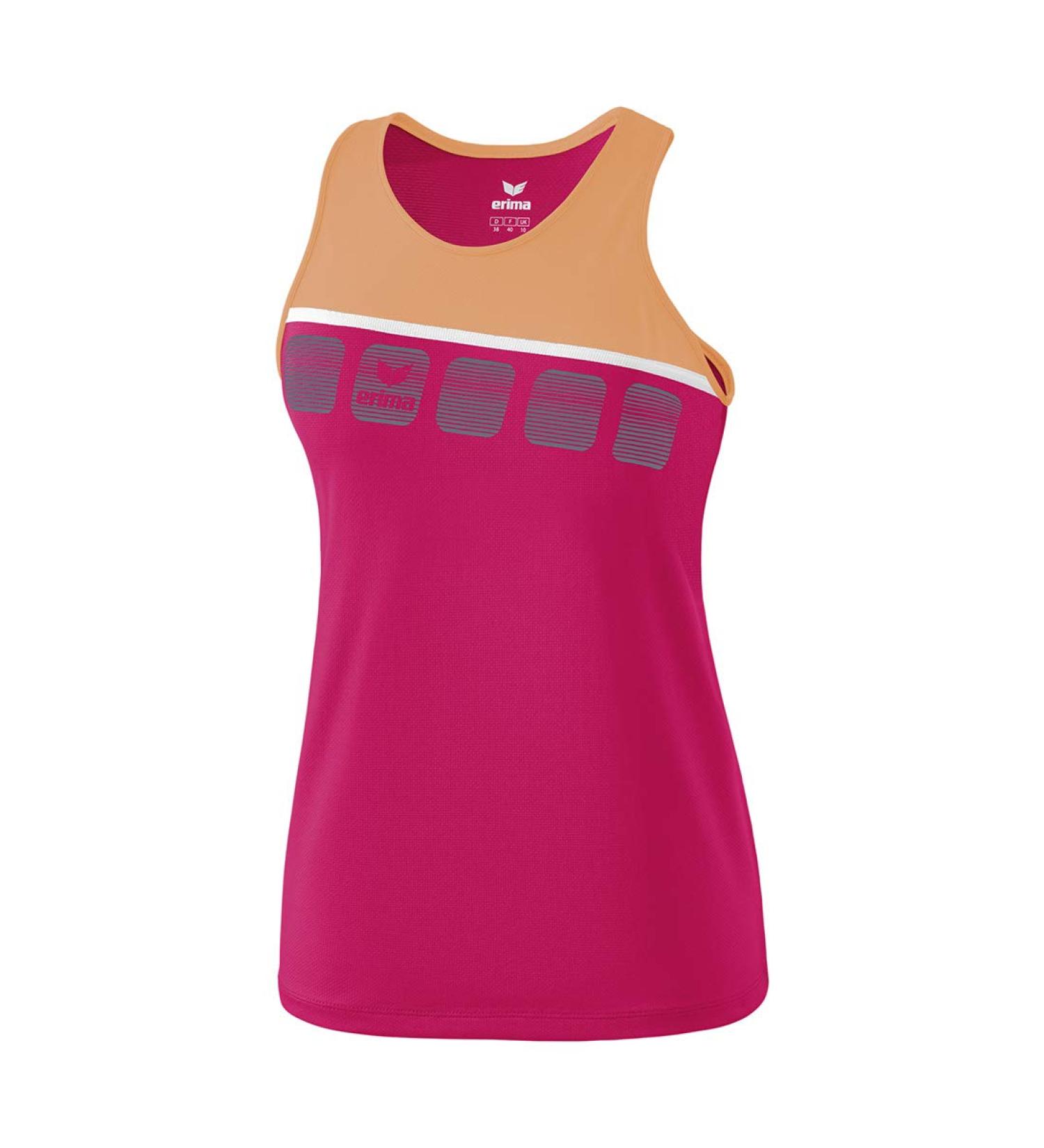 Erima Girls 5-c Tanktop Tanktop 128 Love Rose/Peach/White