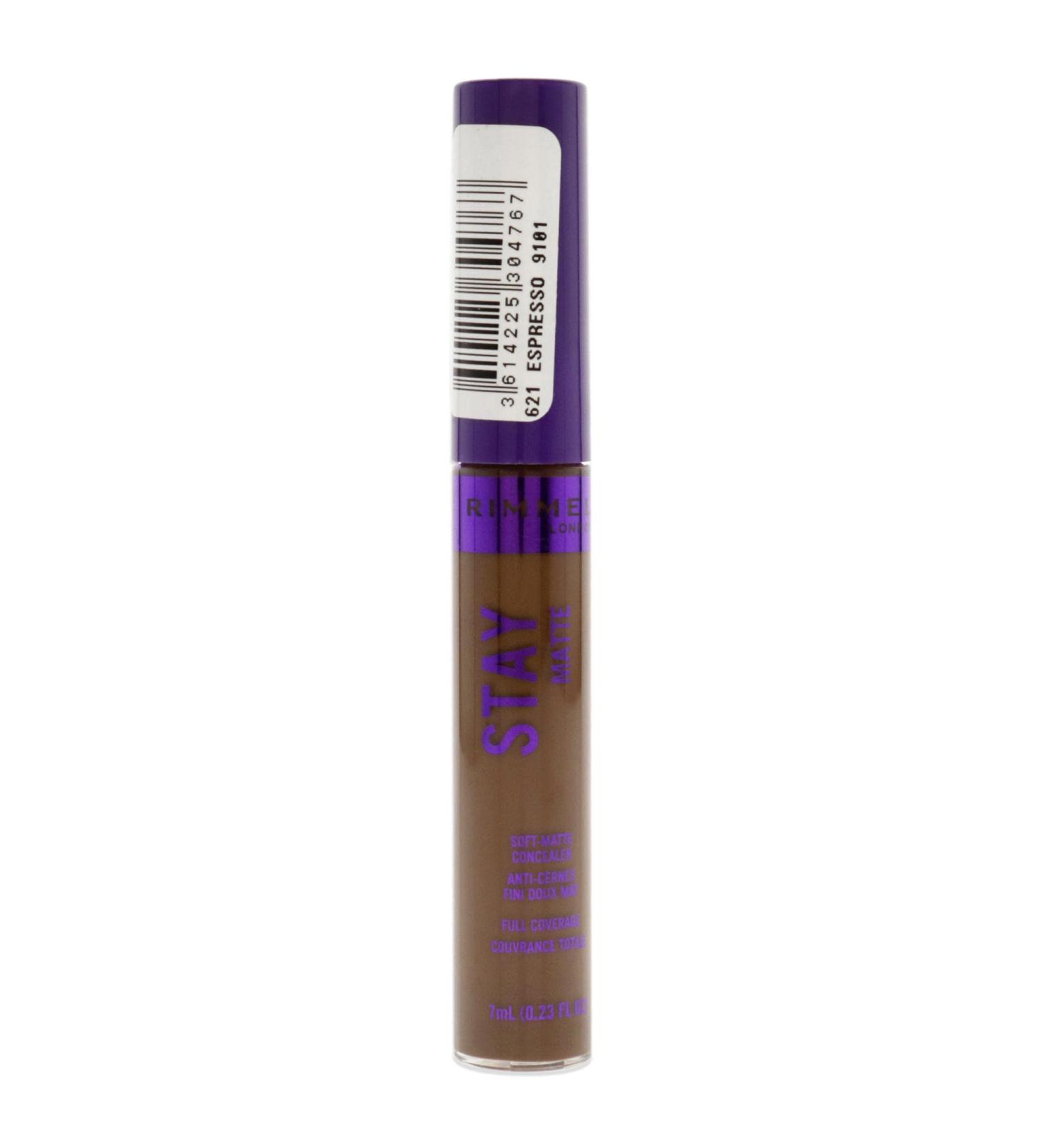 Rimmel London Stay Matte Concealer 621 Espresso 0.23 oz - Women's Makeup Concealer - Pack of 1 - Buy Online on SooperMarket.com