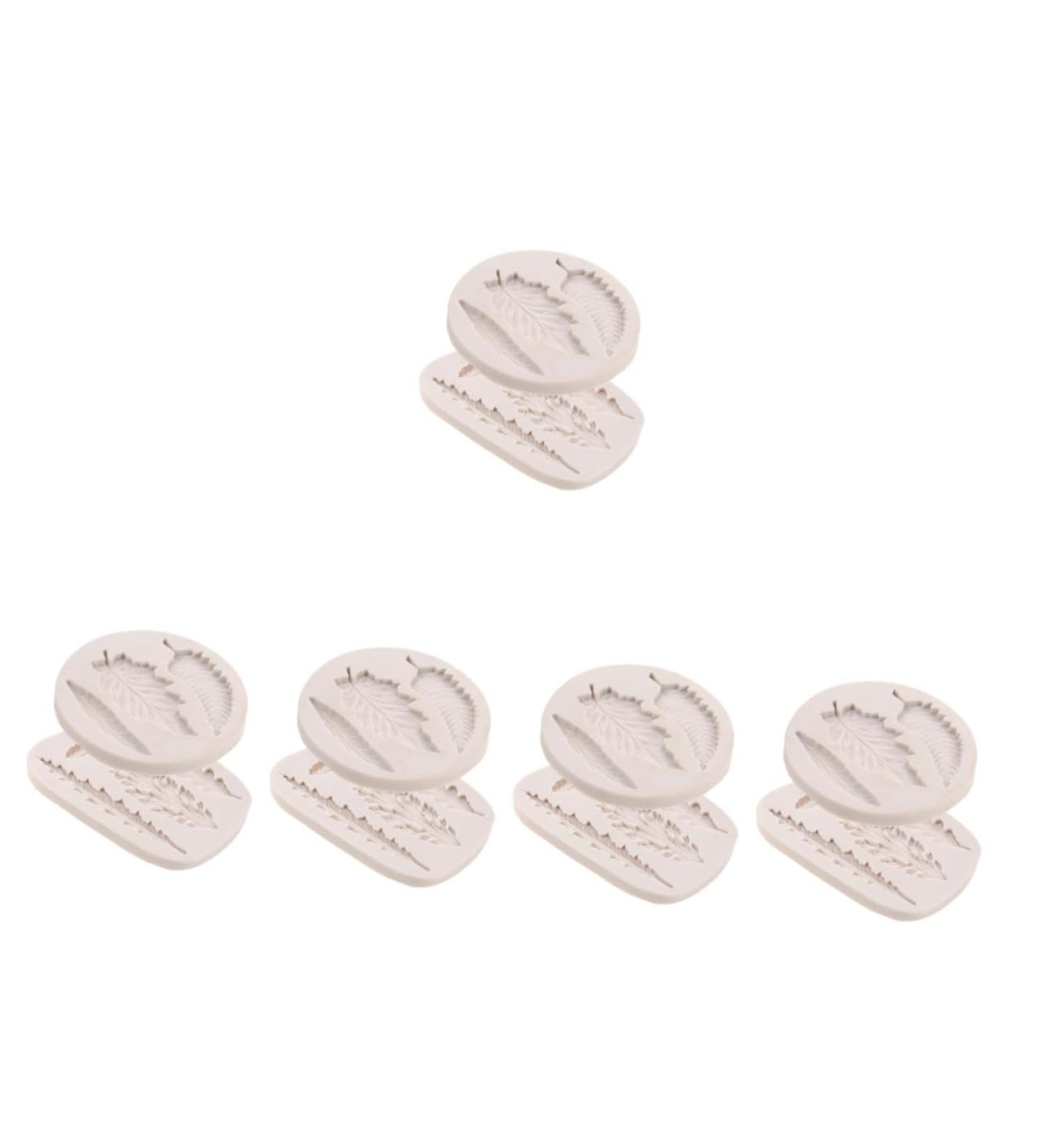 Alipis 10 Pcs Leaf Mold Christmas Silicone Molds Silicone Gummy Molds Adorable Baking Molds Leaves Cookie Molds Cake Decorating Cake Baking Mold Silicone DIY Mosaic Epoxy White Silica Gel - Buy Online on SooperMarket.com