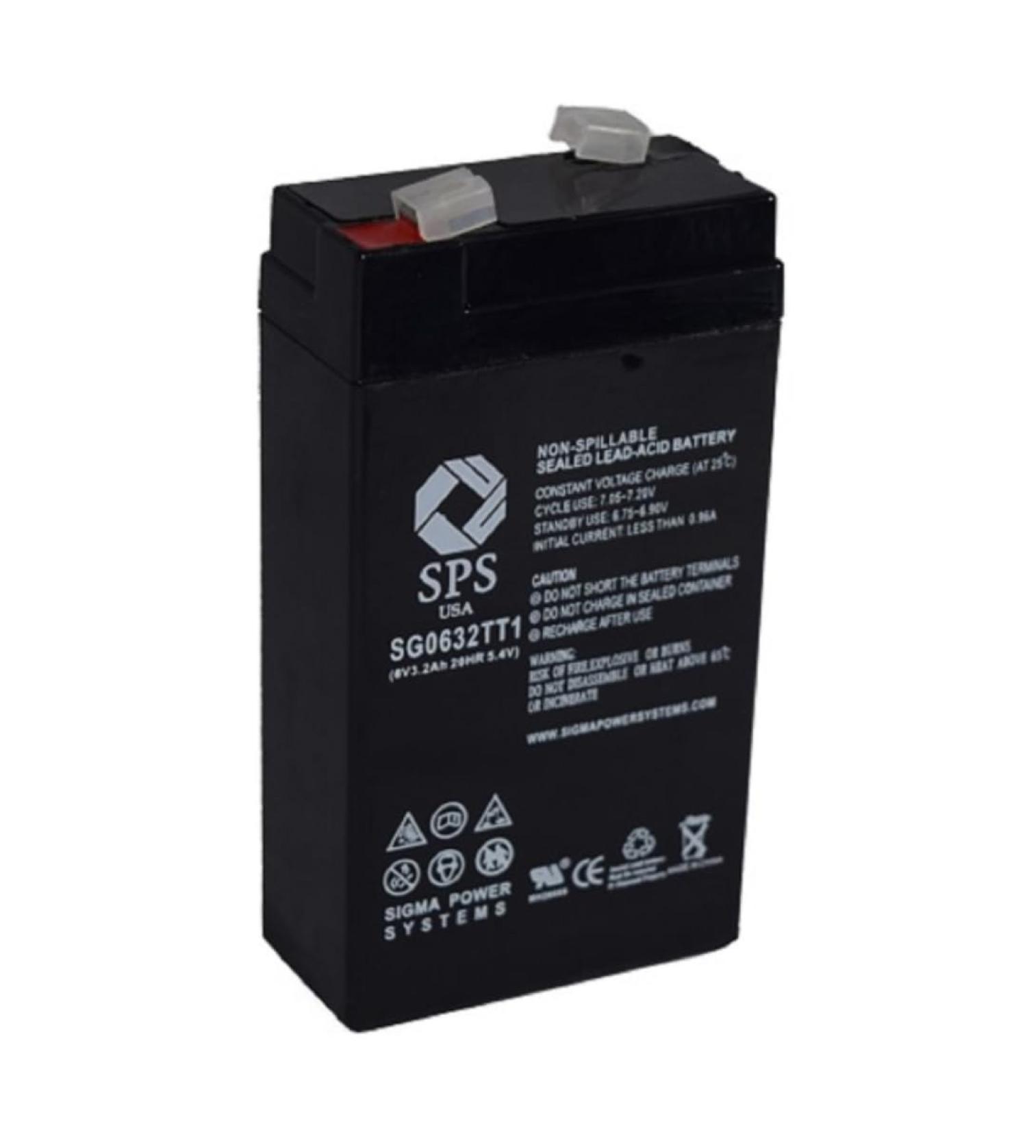 SPS Brand 6V 3.2 Ah Replacement Battery