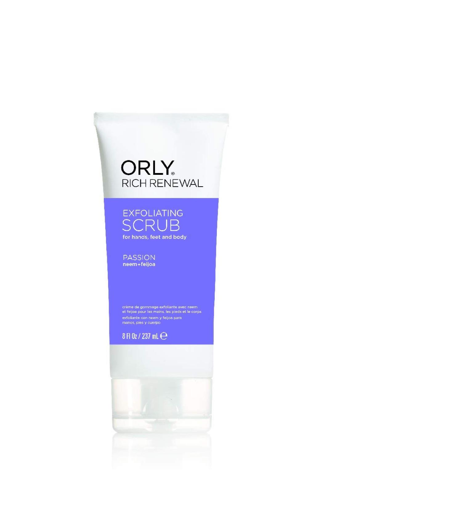 Orly Rich Renewal Exfoliating Scrub Passion 8 Ounce