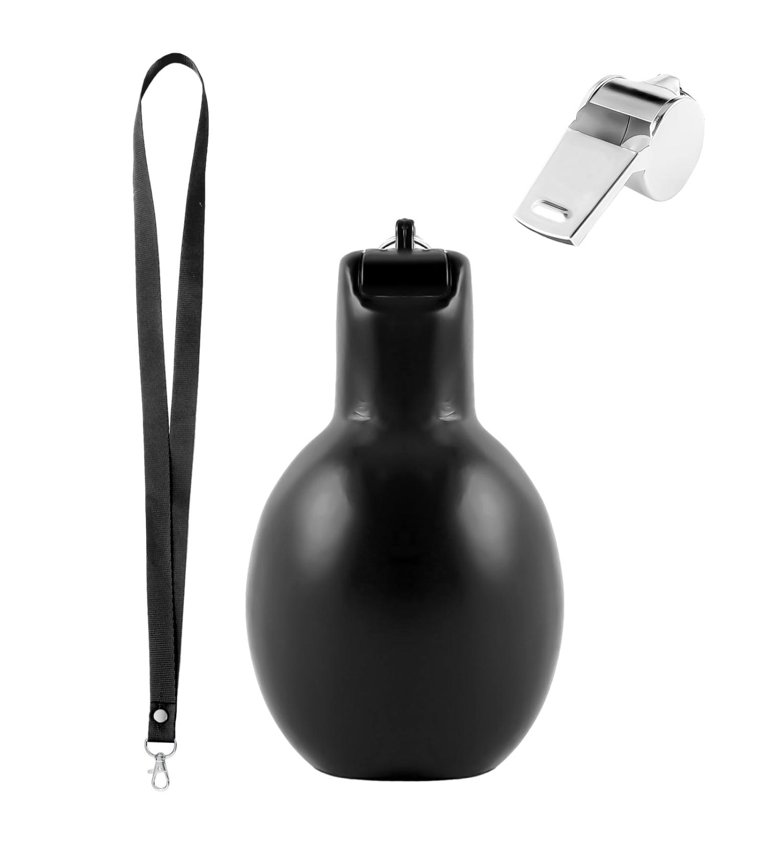 Famini Hand Whistle & Stainless Steel Sports Pipes Set - Loud Coaching Whistles for Referees & Coaches (Black) - Premium Sports Accessories - Buy Online on SooperMarket.com