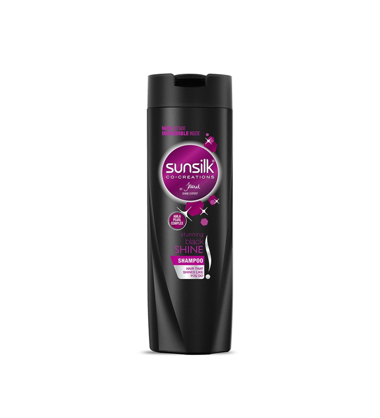 Sunsilk Co-Creations Jamal Shine Expert Amla Pearl Complex Black Shine Shampoo 180ml | Best International Shipping - Buy Online on SooperMarket.com