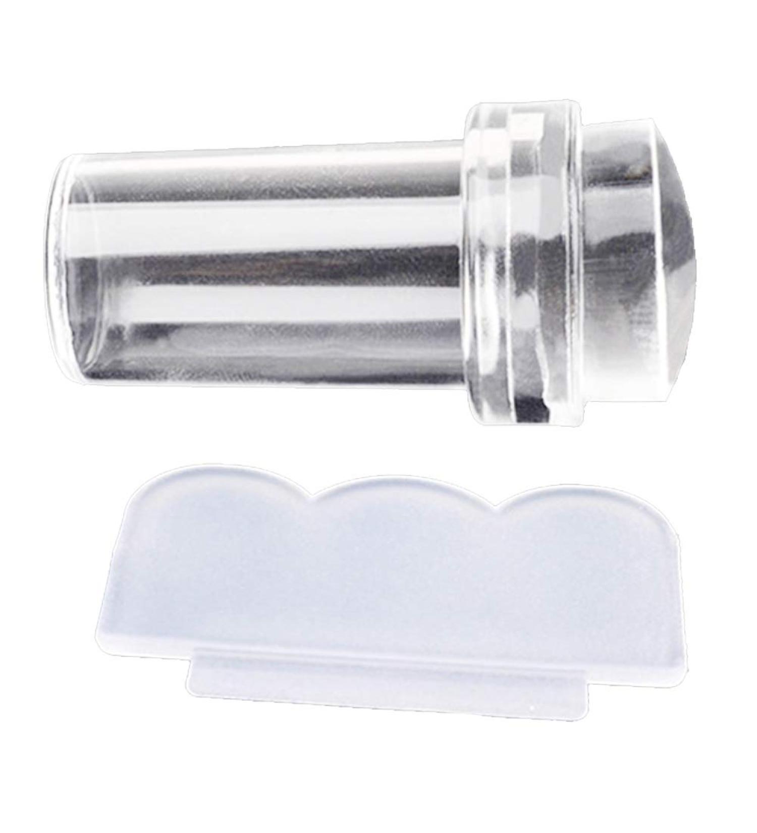 Clear Silicone Jelly Stamper & Scraper Kit - Nail Art Tools for Manicure | International Shipping Available - Buy Online on SooperMarket.com