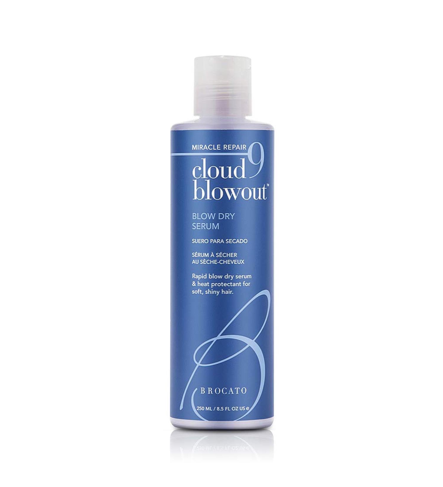 Brocato Cloud 9 Blowout Blow Dry Serum 8.5oz | Miracle Rapid Repair & Heat Protectant for Soft, Shiny Hair - All-Natural & Color Safe - Buy Online on SooperMarket.com