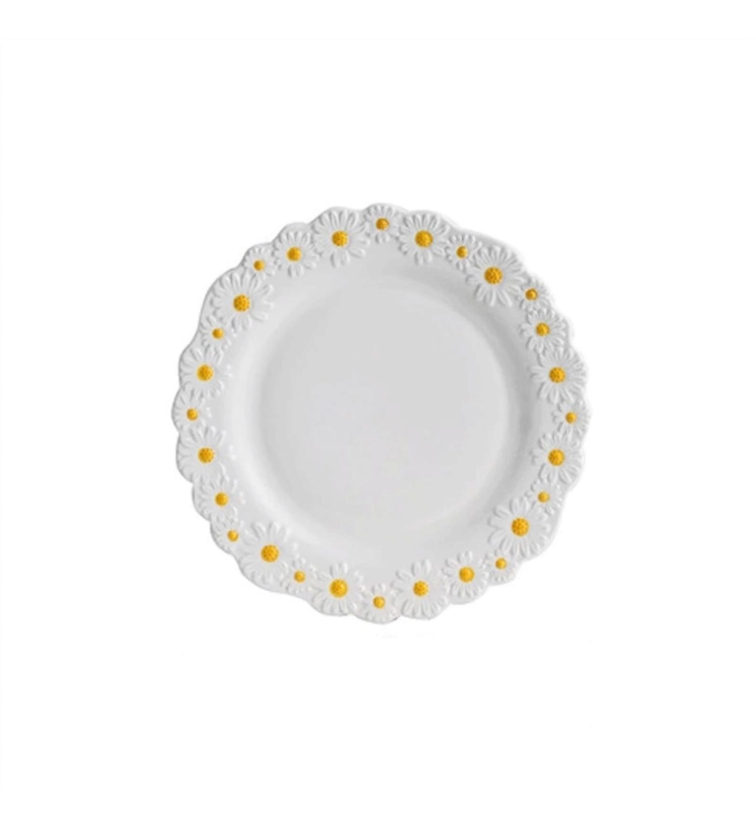 Dinnerware Dishes Plates Ceramic Embossed Dinner Plate Dinner Household Tableware Fruit Plate Dim Sum Plate Dinner Plate Baking Plate Kitchen Tableware Dinner Restaurant Family Party Plates (Size : 2 25cm - Buy Online on SooperMarket.com