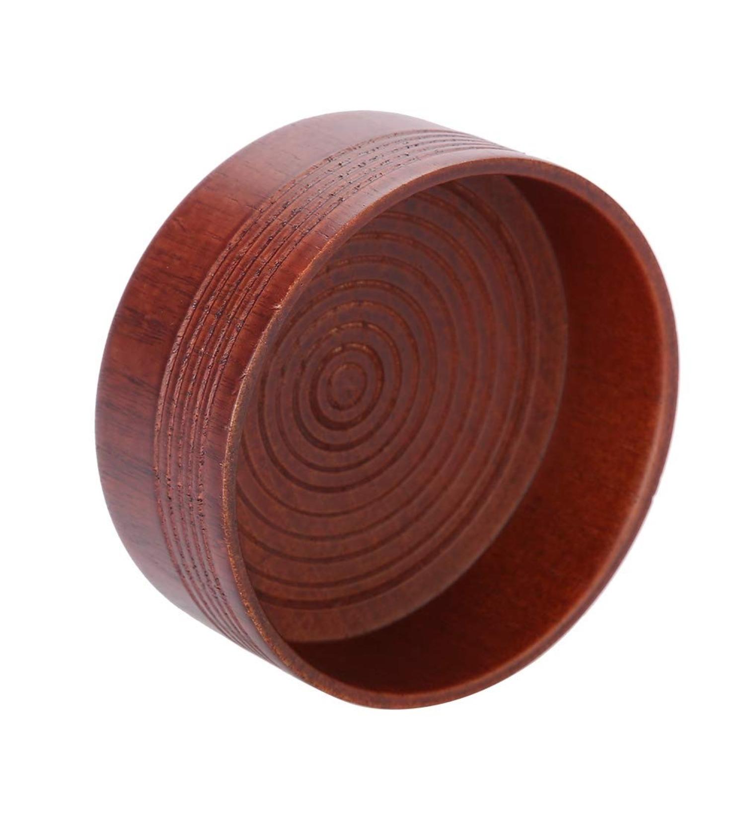 Premium Wood Shaving Bowl for Men | Round Manual Shaving Cup for Razor Foam | Ideal Men's Grooming Tool - Buy Online on SooperMarket.com