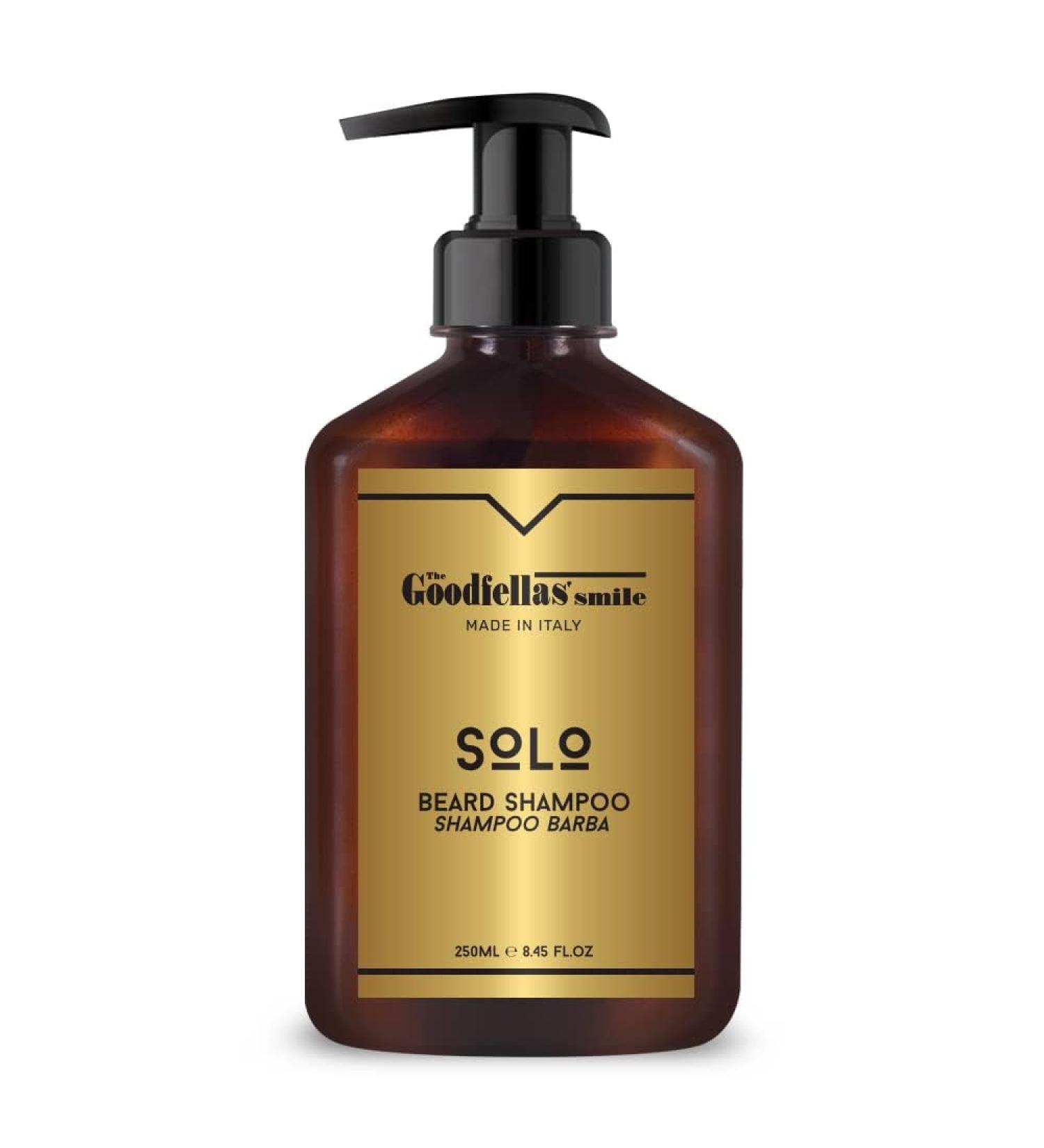 Goodfellas Nourishing Beard Shampoo 250ml - Made in Italy | Sandalwood & Mandarin | International Shipping - Buy Online on SooperMarket.com