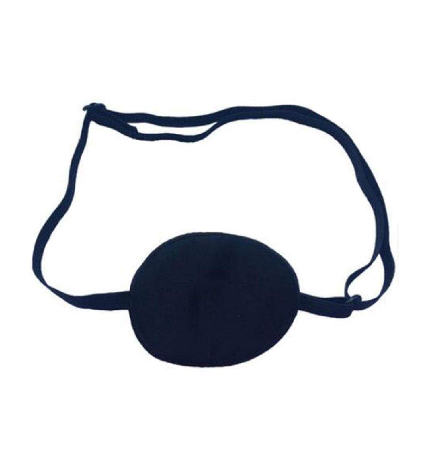 Breathable Adjustable Strabismus Eye Patch for Adults & Kids | Silk Lazy Eye Mask for Amblyopia (Black - Buy Online on SooperMarket.com