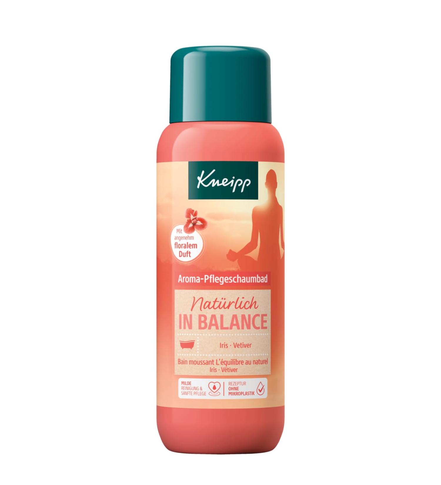 Kneipp Aroma Care Foam - Balance Bathing Additive with Natural Iris Extract & Vetiver Oil | Gentle Skin Care 400ml - Buy Online on SooperMarket.com