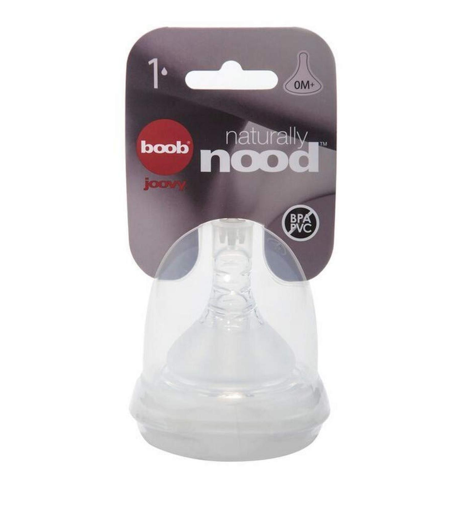 Joovy Boob Stage 1 Nipple: Ultra-Strong Silicone, Mom-Like Bumps, 5 Flow Options - Compatible with Joovy Boob Bottle Line | 1 Count - Buy Online on SooperMarket.com