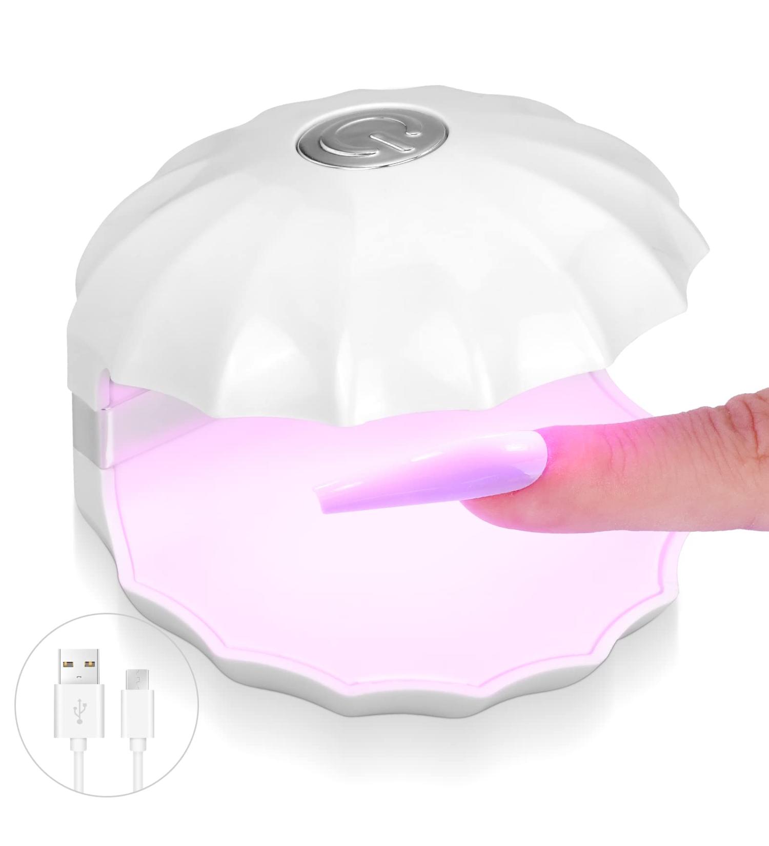 SAVILAND Mini LED Nail Lamp - 18W Portable UV LED Lamp for Gel Nails | Quick-Dry USB Nail Dryer for Professional Manicures at Home - Buy Online on SooperMarket.com