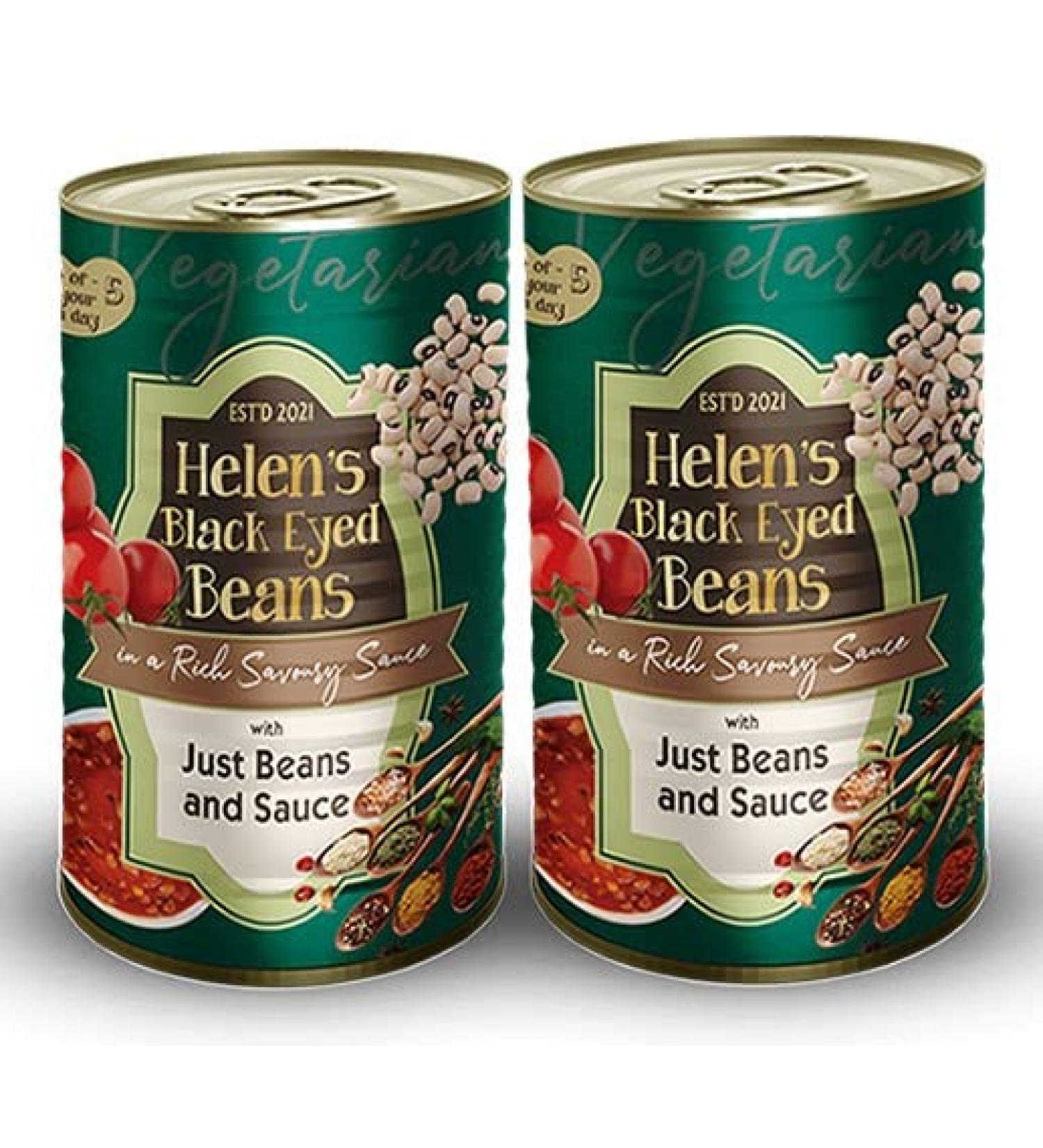 Helen's Black Eyed Beans in Rich Savoury Sauce (2 cans) - Buy Online on SooperMarket.com