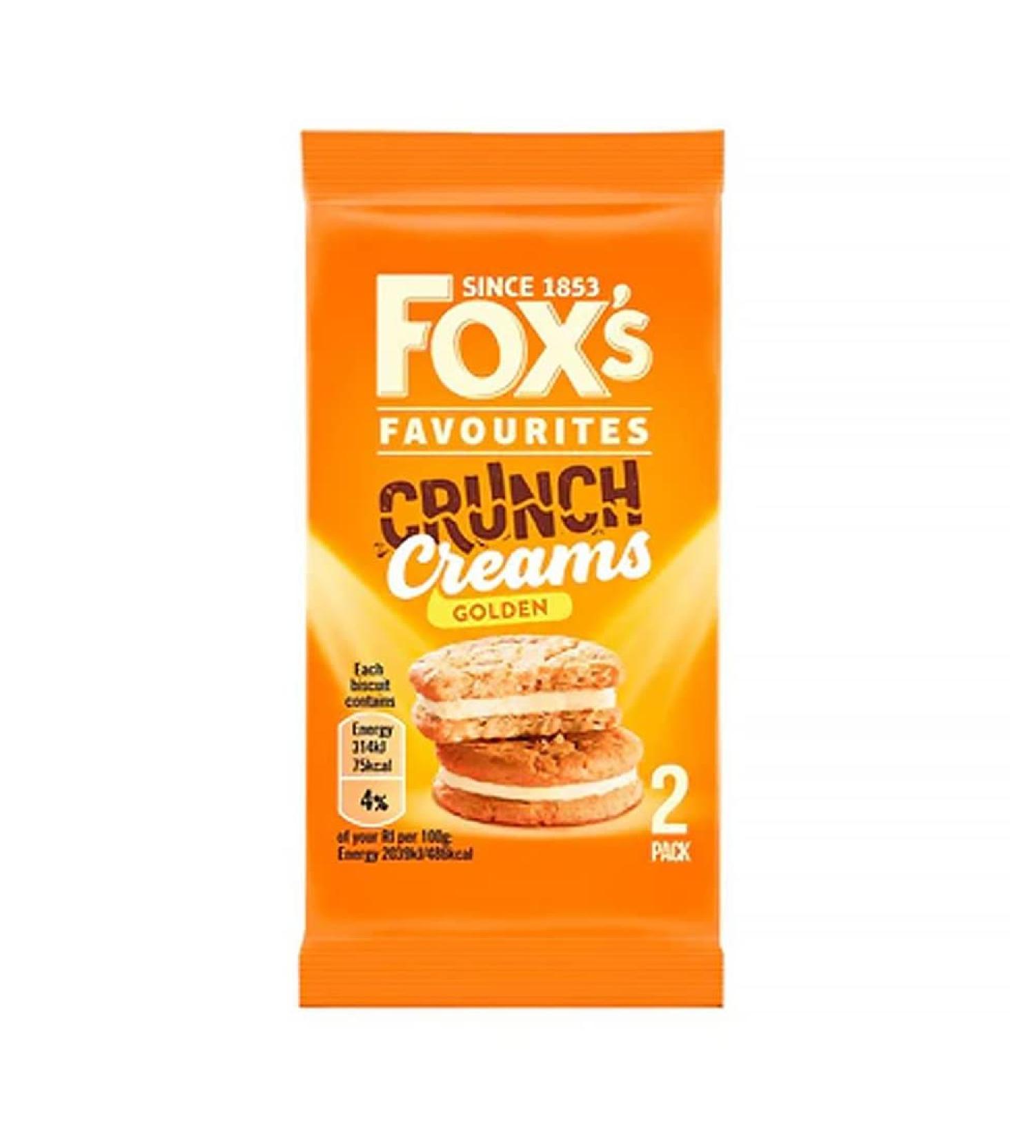 Fox s Golden Crunch Creams Biscuits Twinpack 48's