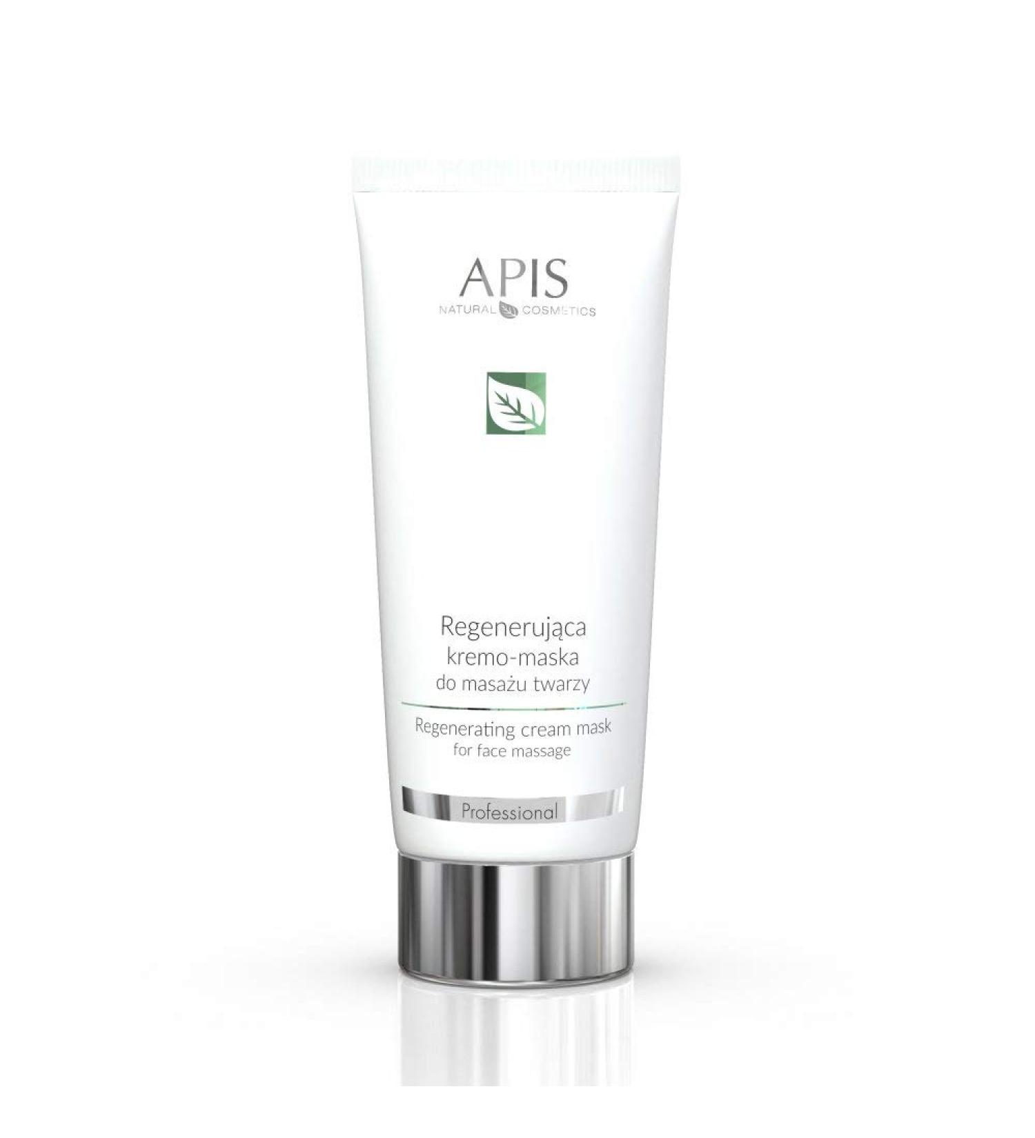 Apis regenerating cream mask to the face massage with almond oil shea butter hyaluronic acid hydromanil and amino acids |Regeneration hydrogenation and relaxation |200 ml