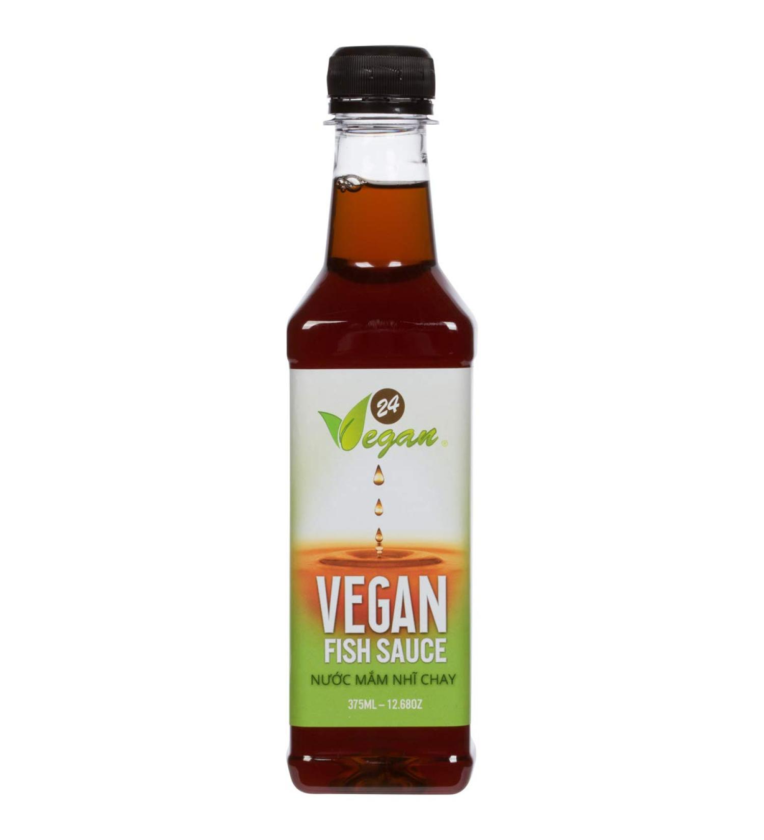 Premium 24Vegan Fish Sauce: Gluten-Free, Plant-Based Umami Seasoning for Vegetarian Asian Dishes - Buy Online on SooperMarket.com