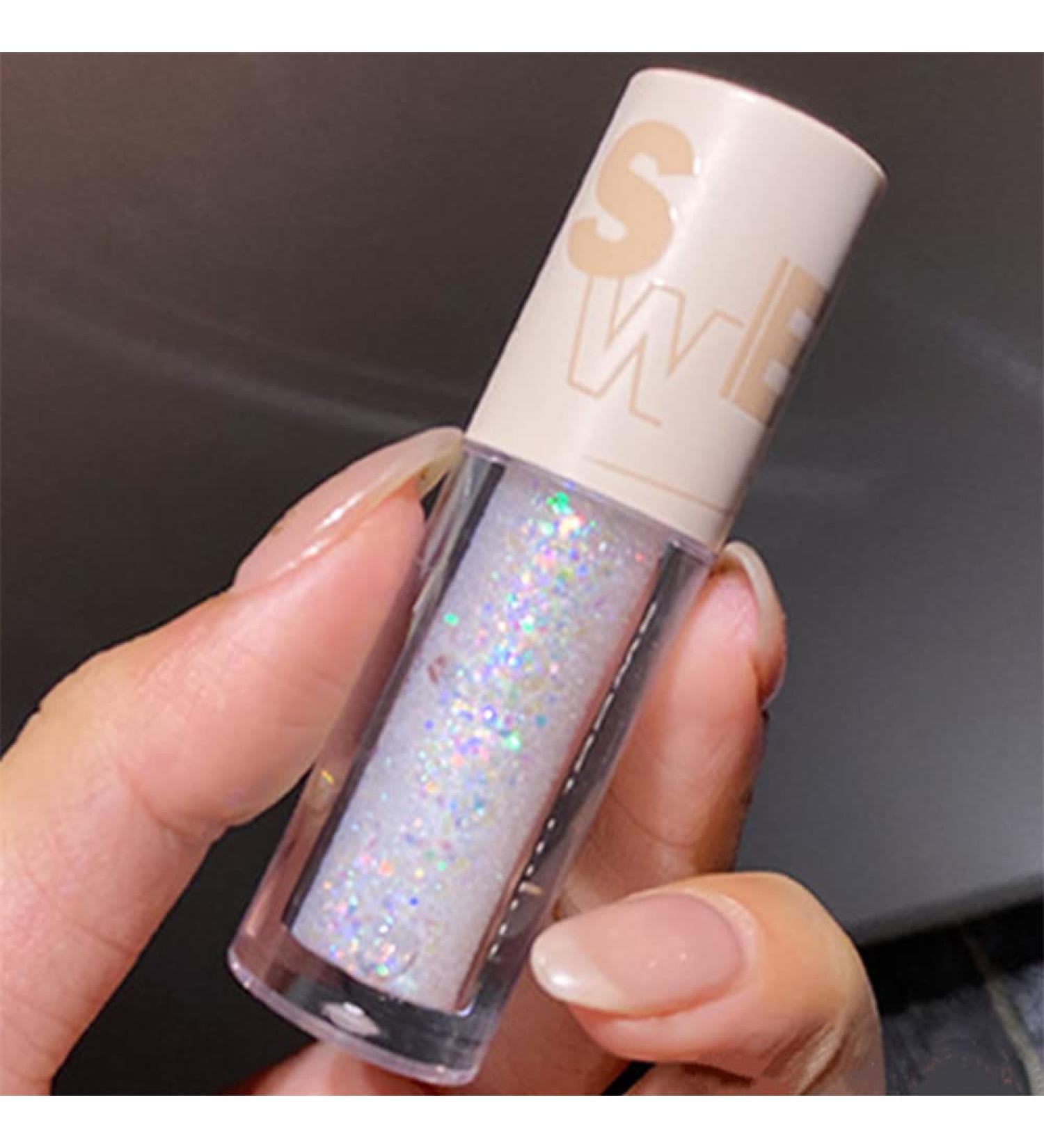 Korean Glitter Makeup Set: Go Ho Liquid Eyeshadow, Glitter Eyeliner, and Lip Gloss - White Pearl Shade for Women - Buy Online on SooperMarket.com