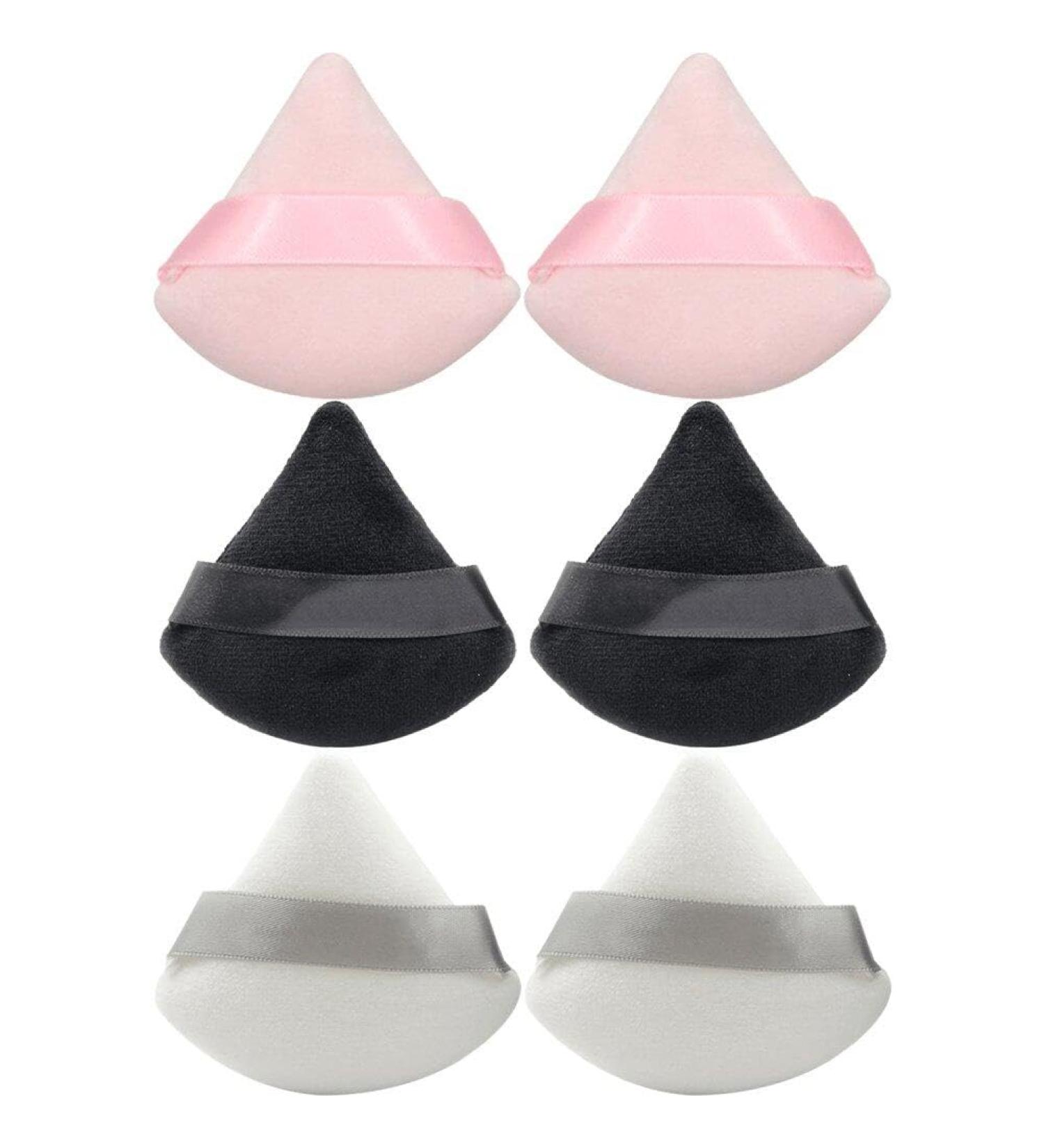 Triangle Powder Puffs 6pcs Powder Sponge Cushion Puffs Soft Face Powder Puff for Loose Powder Pressed Powder Face Cosmetic - Buy Online on SooperMarket.com